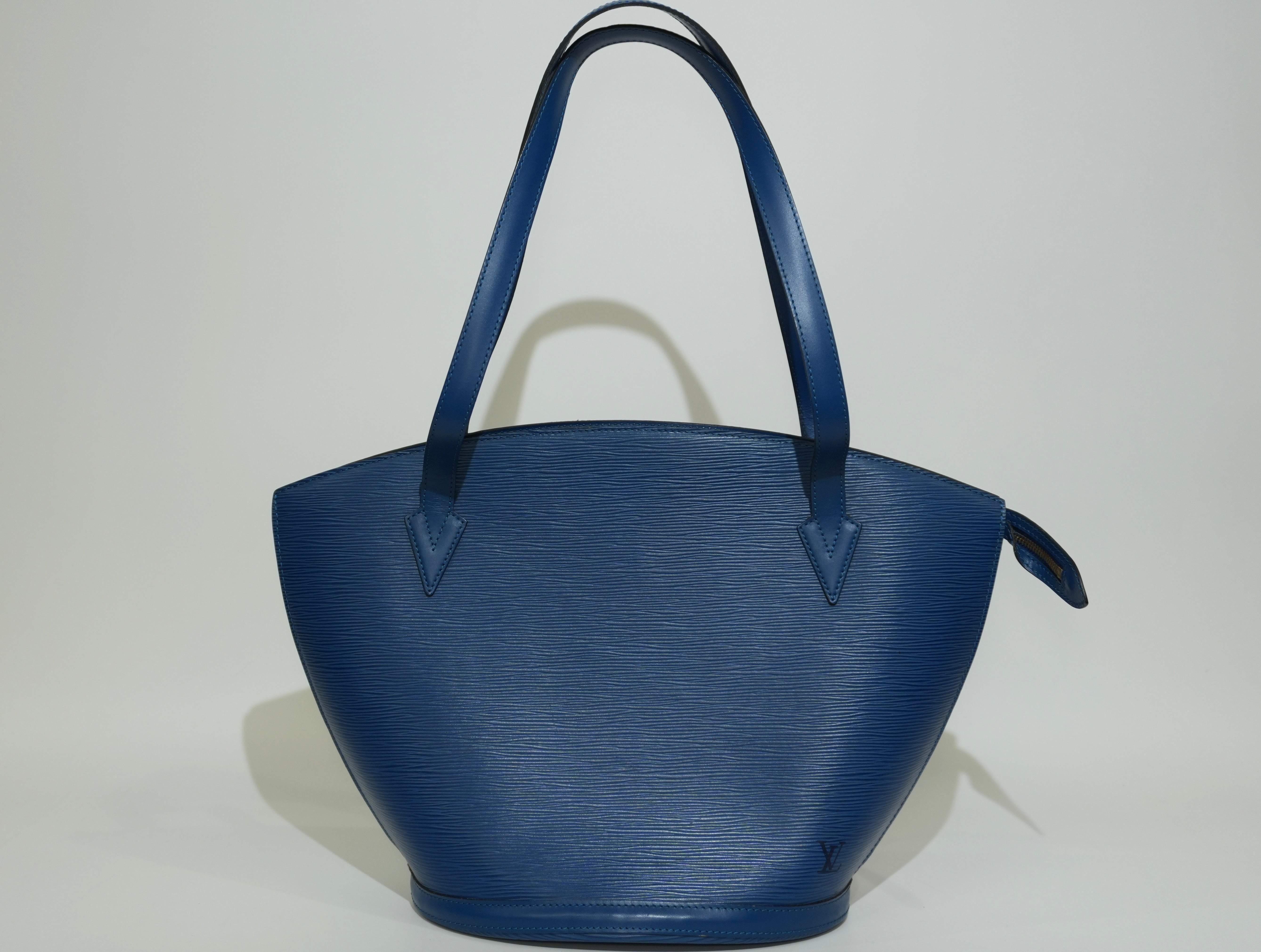 Pre-owned Louis Vuitton Epi Saint Jacque Tote Bag Blue