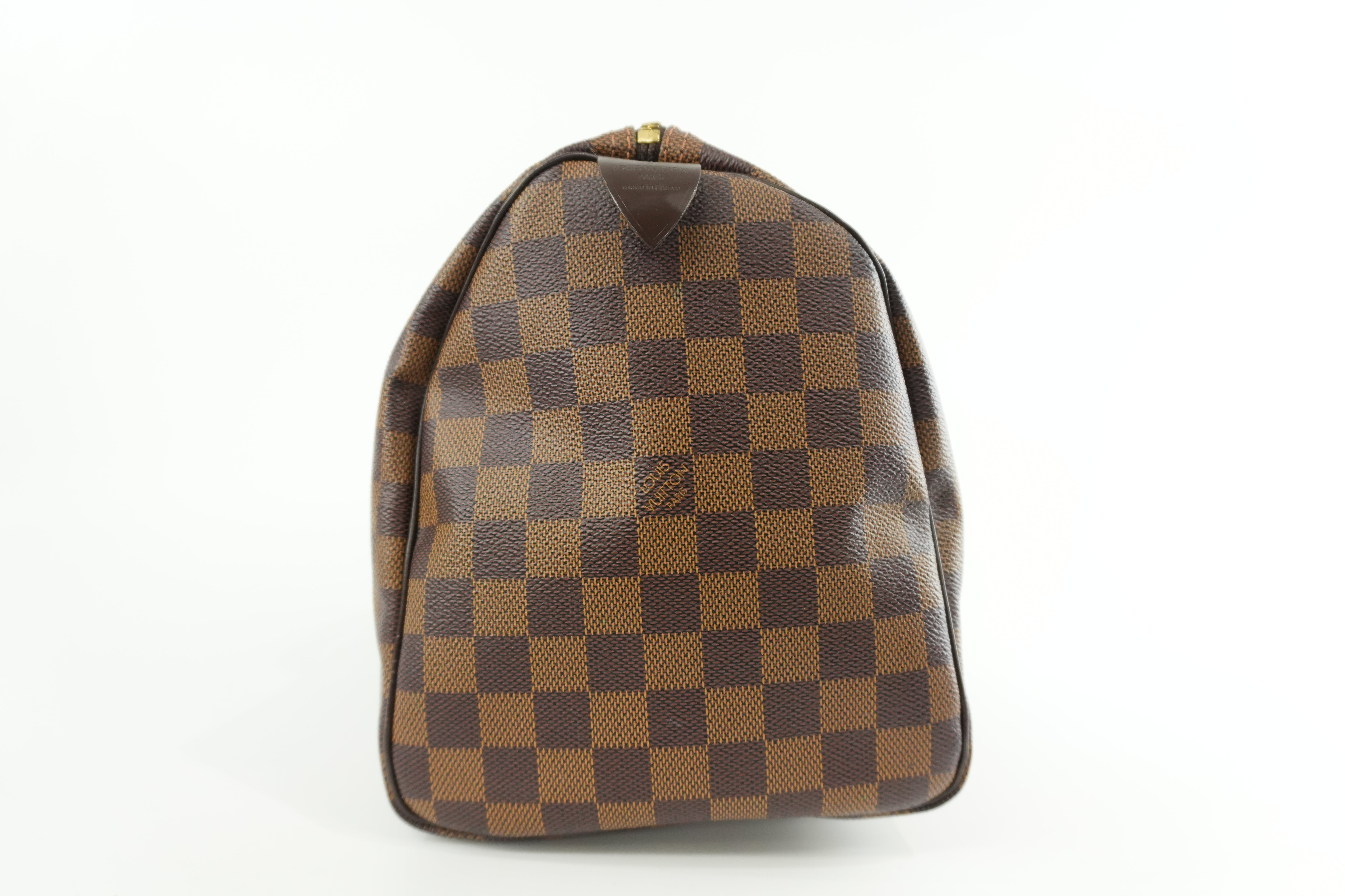 Louis Vuitton Damier Ebene Speedy 30 Handbag Used