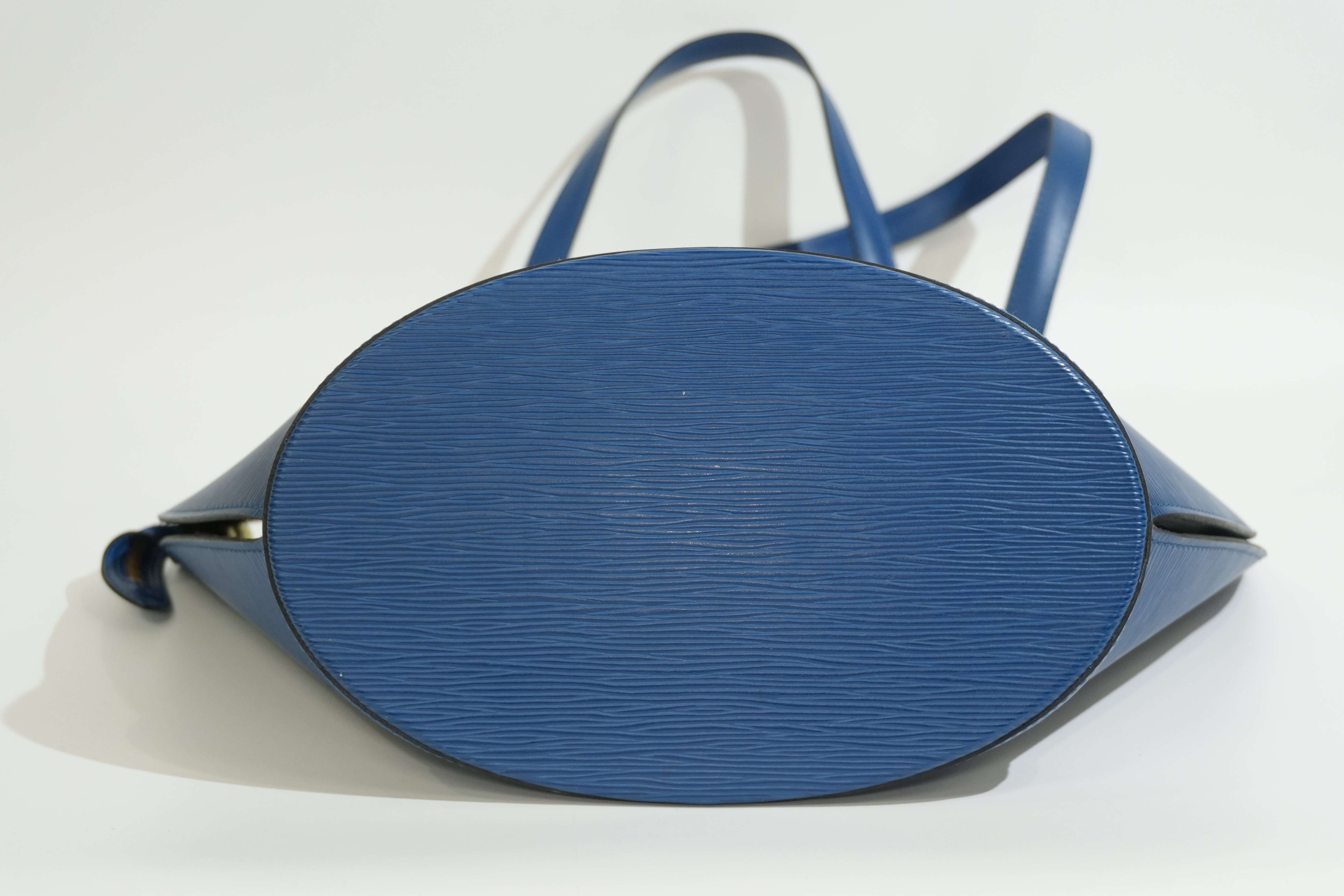 Pre-owned Louis Vuitton Epi Saint Jacque Tote Bag Blue