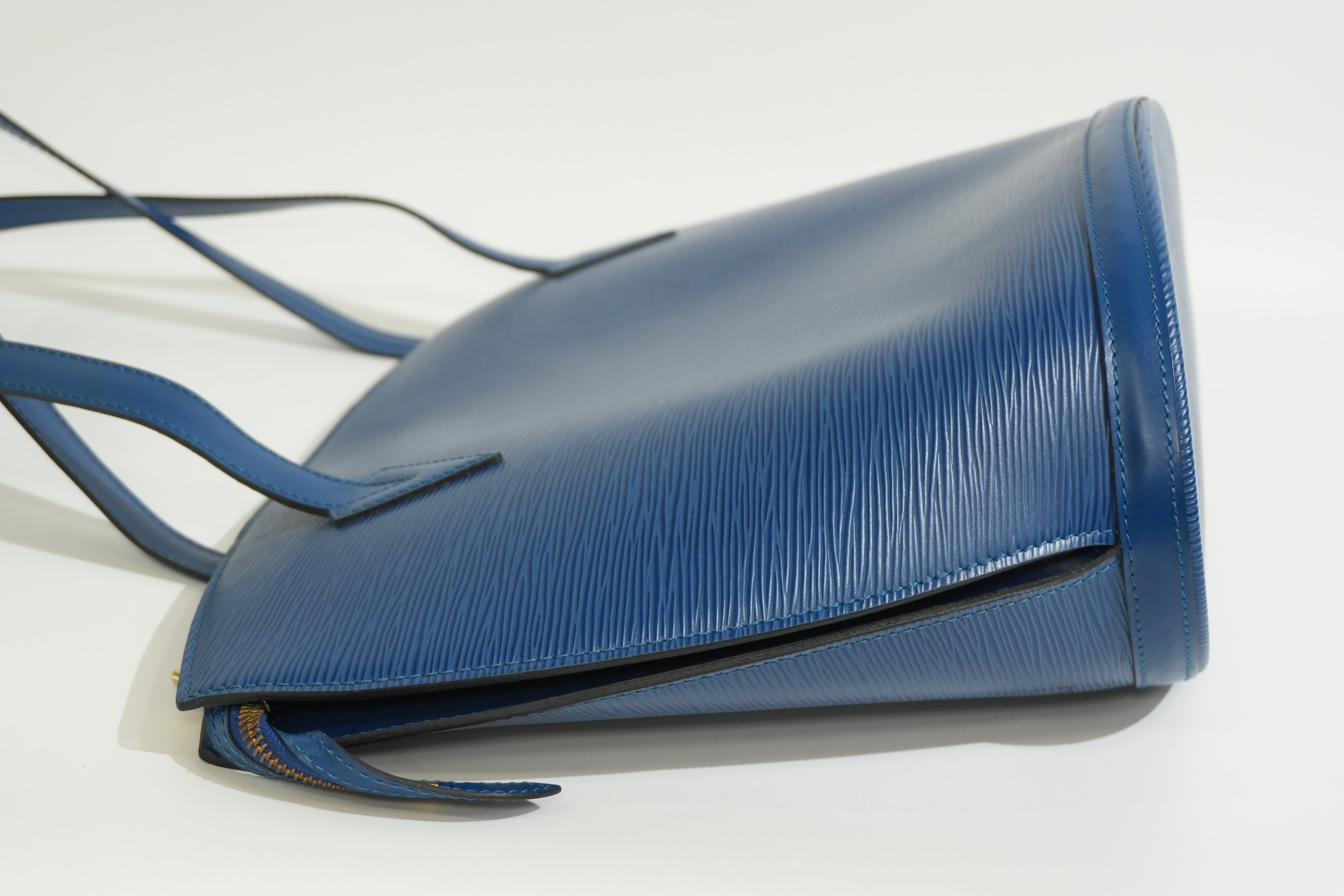 Pre-owned Louis Vuitton Epi Saint Jacque Tote Bag Blue