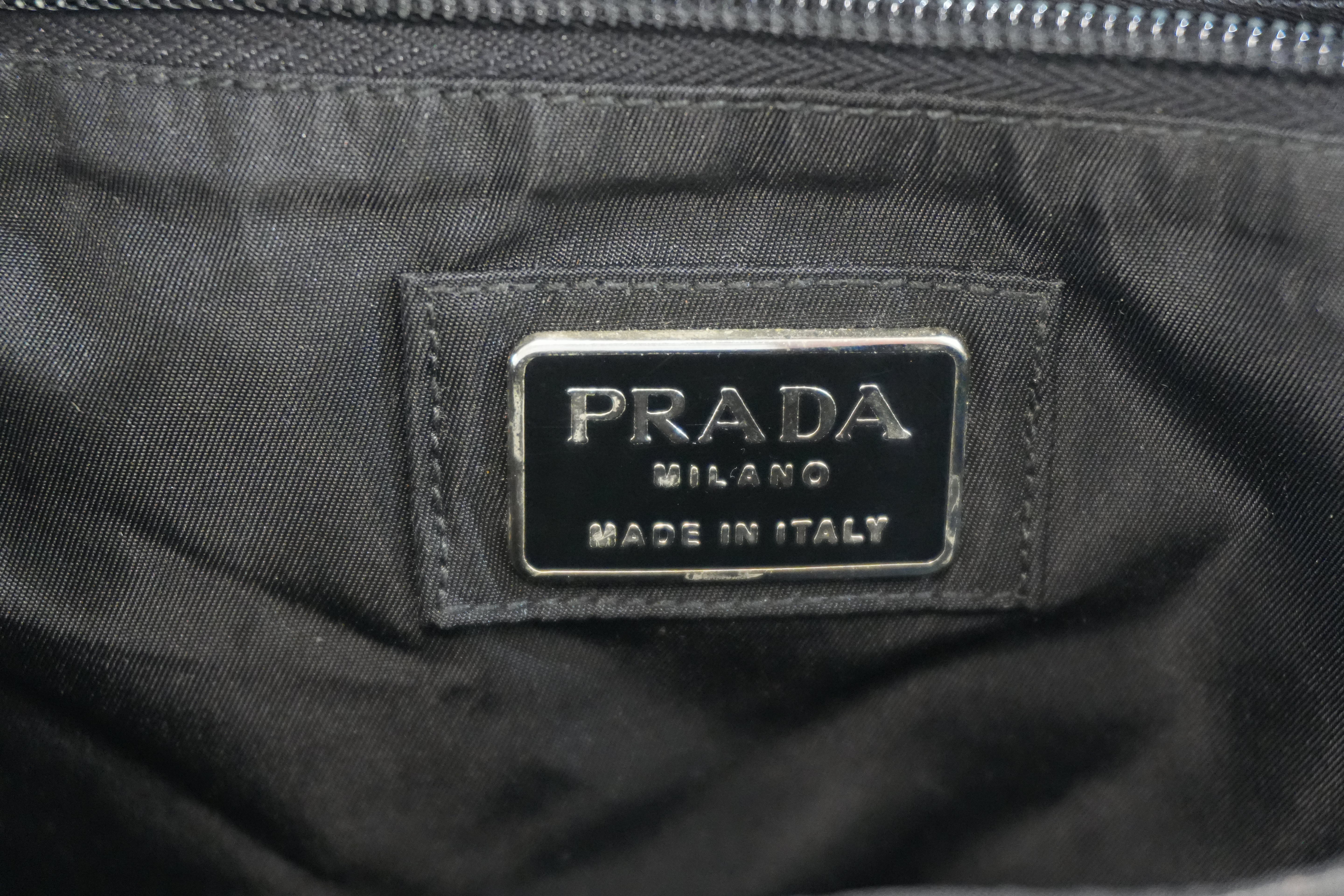 Pre-owned Prada Laptop Bag Black