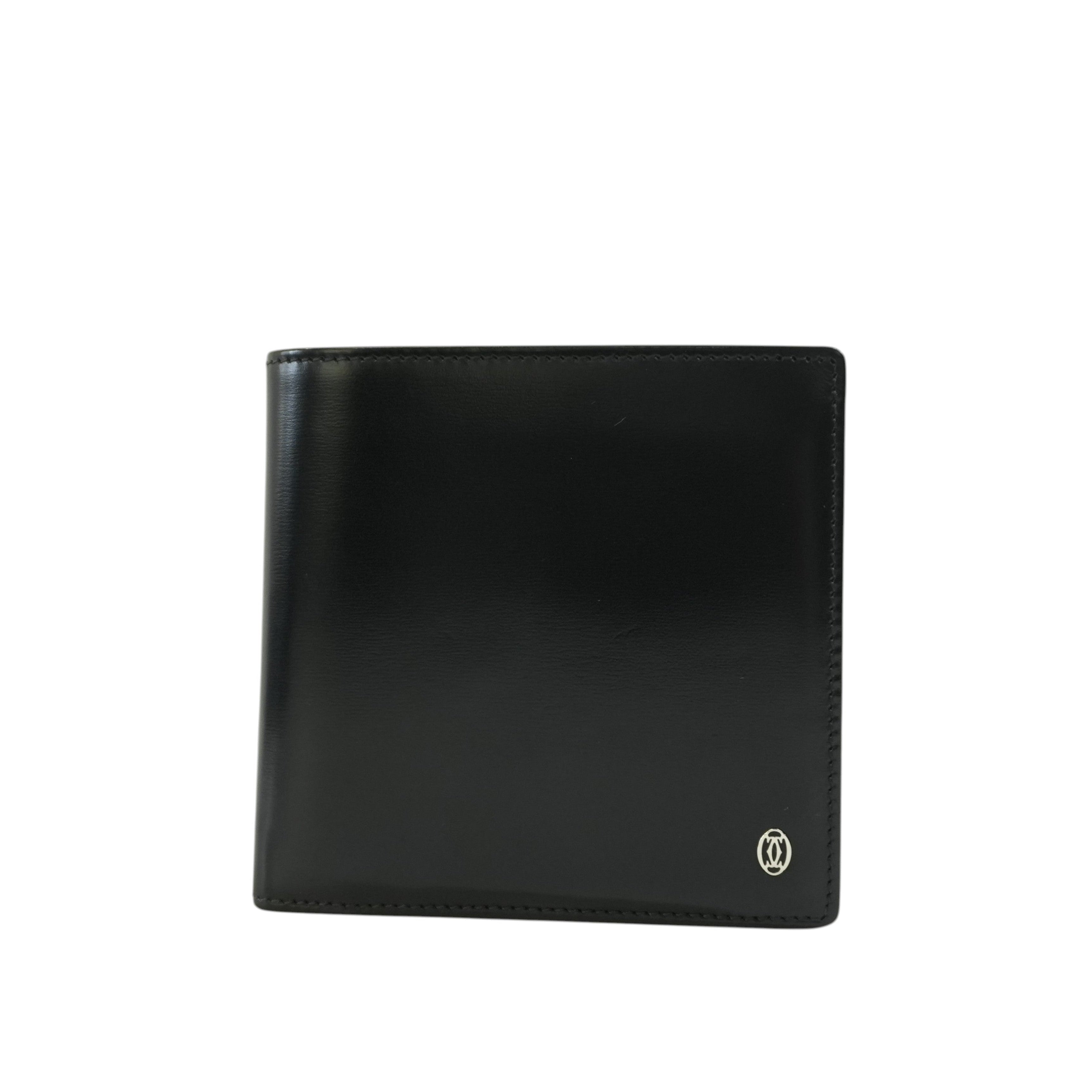 Pre-owned Cartier Compact Wallet Black