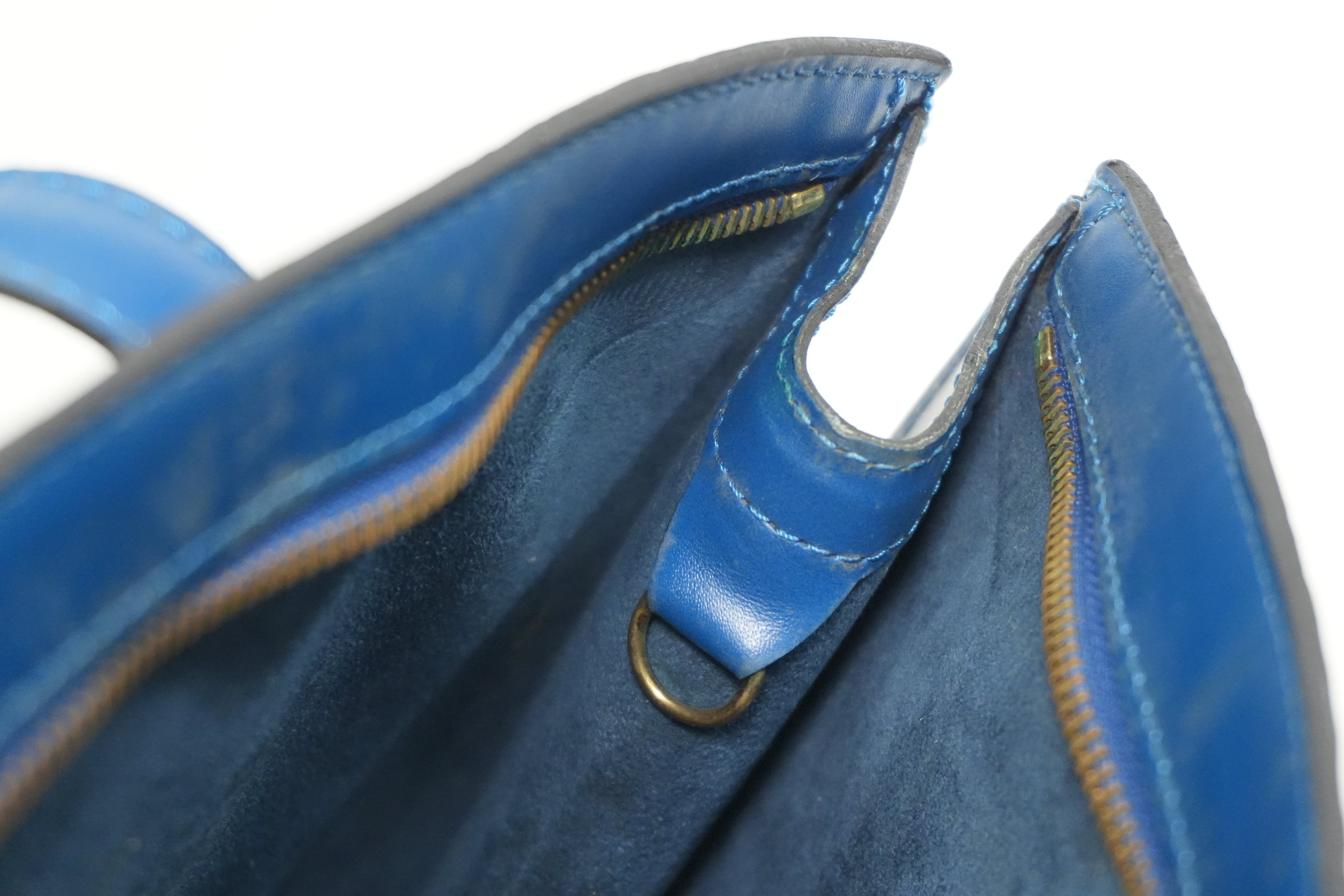 Pre-owned Louis Vuitton Epi Saint Jacque Tote Bag Blue