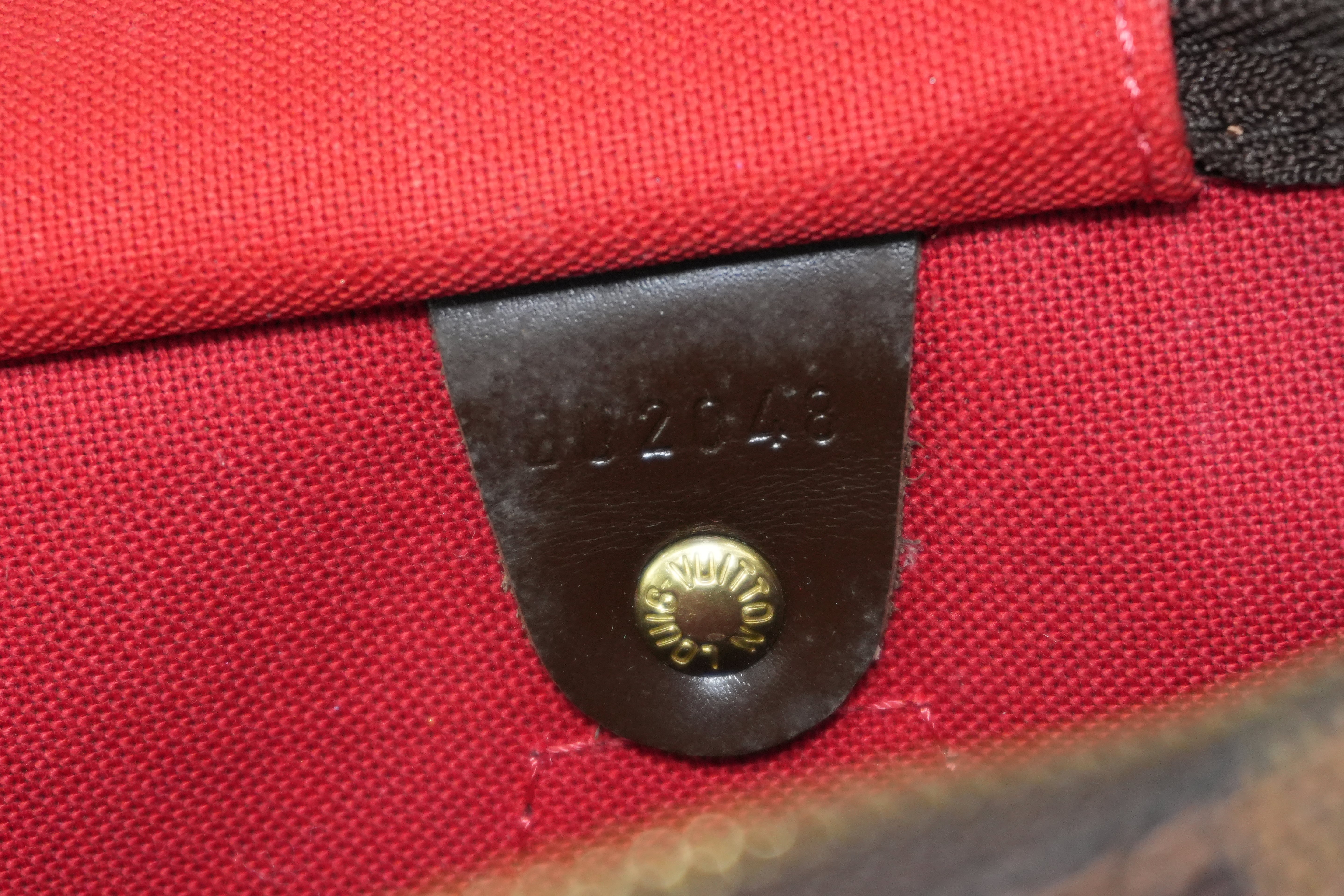 Louis Vuitton Damier Ebene Speedy 30 Handbag Used