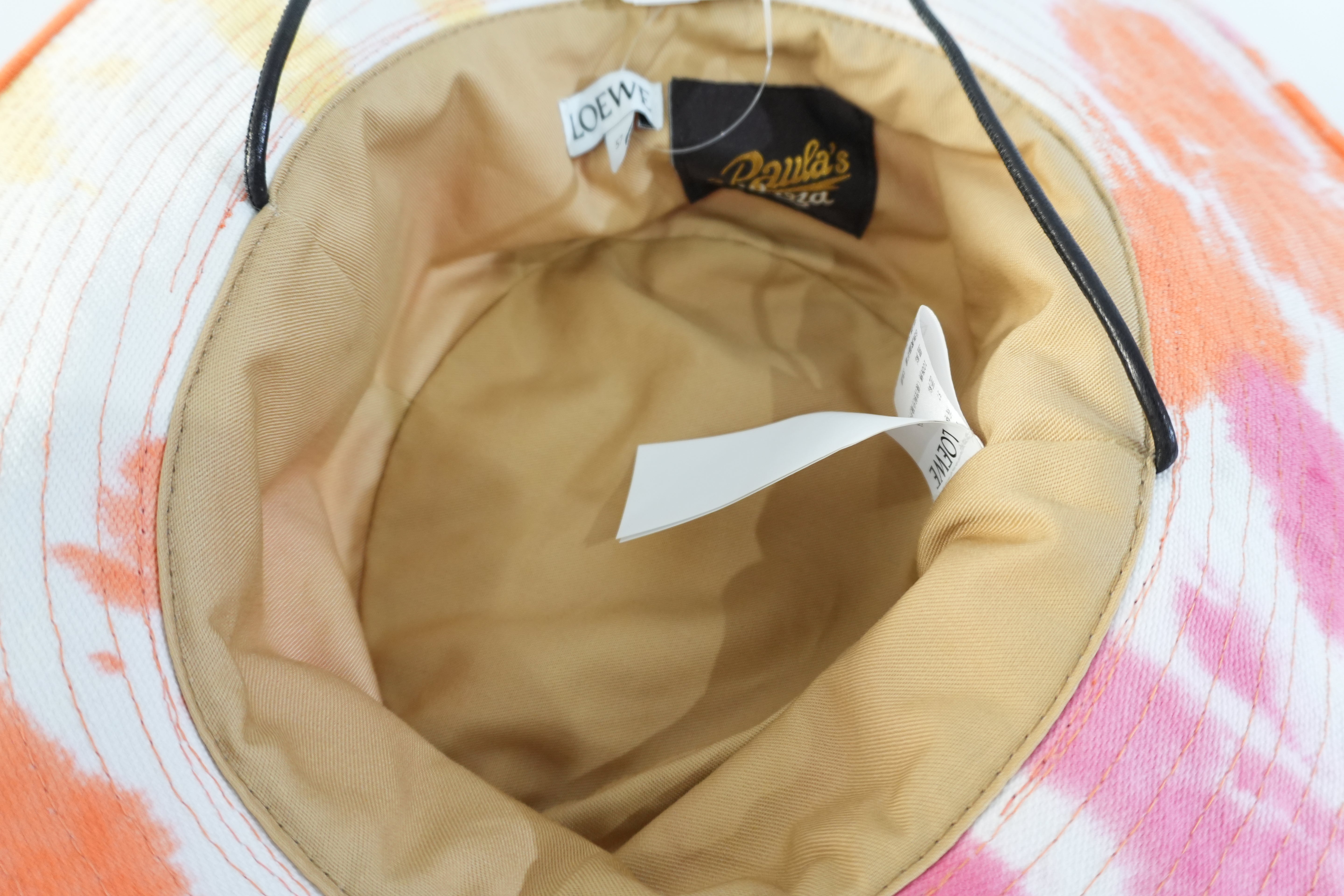 Pre-owned Loewe Bucket Hat Size 57 Multicolor