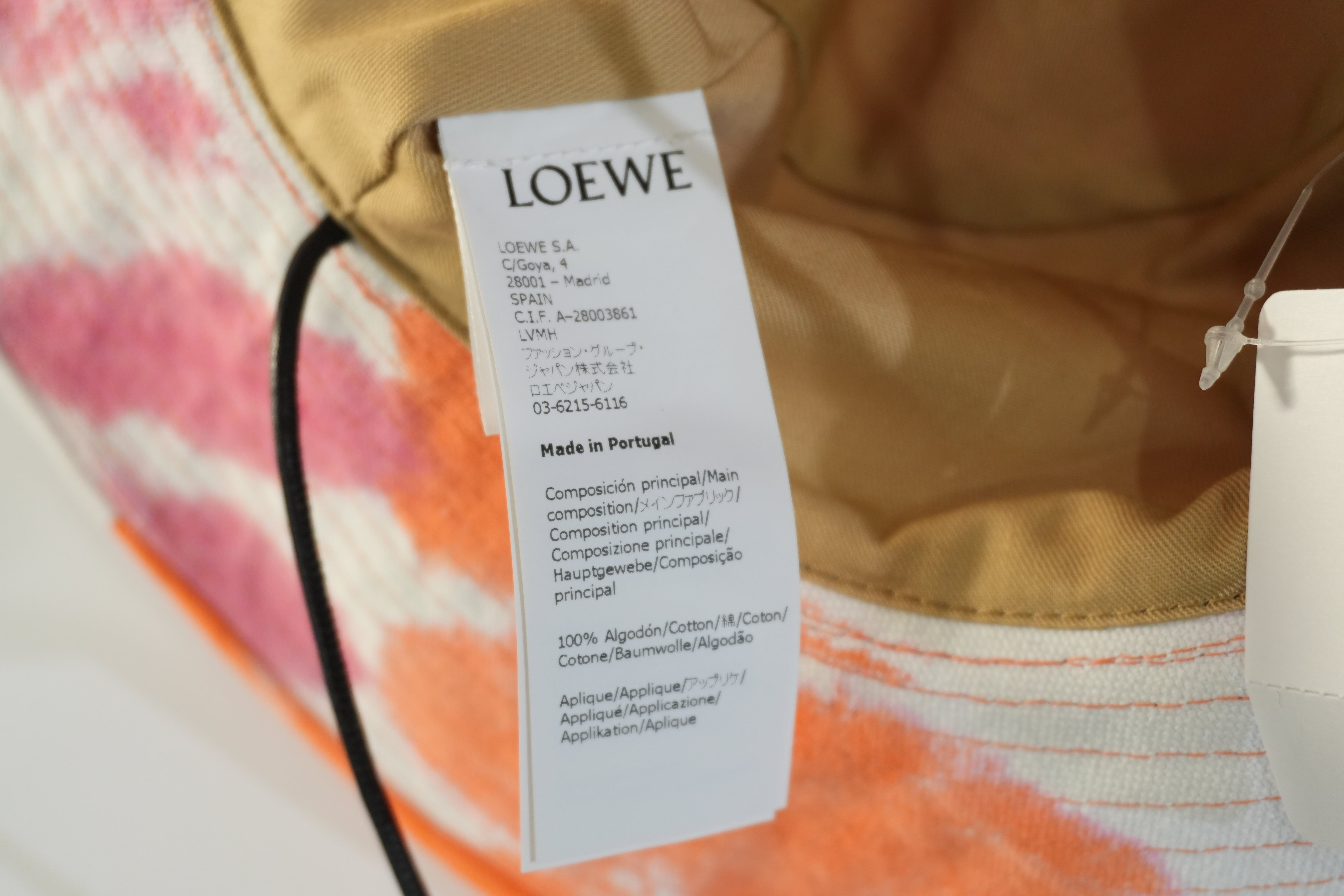 Pre-owned Loewe Bucket Hat Size 57 Multicolor