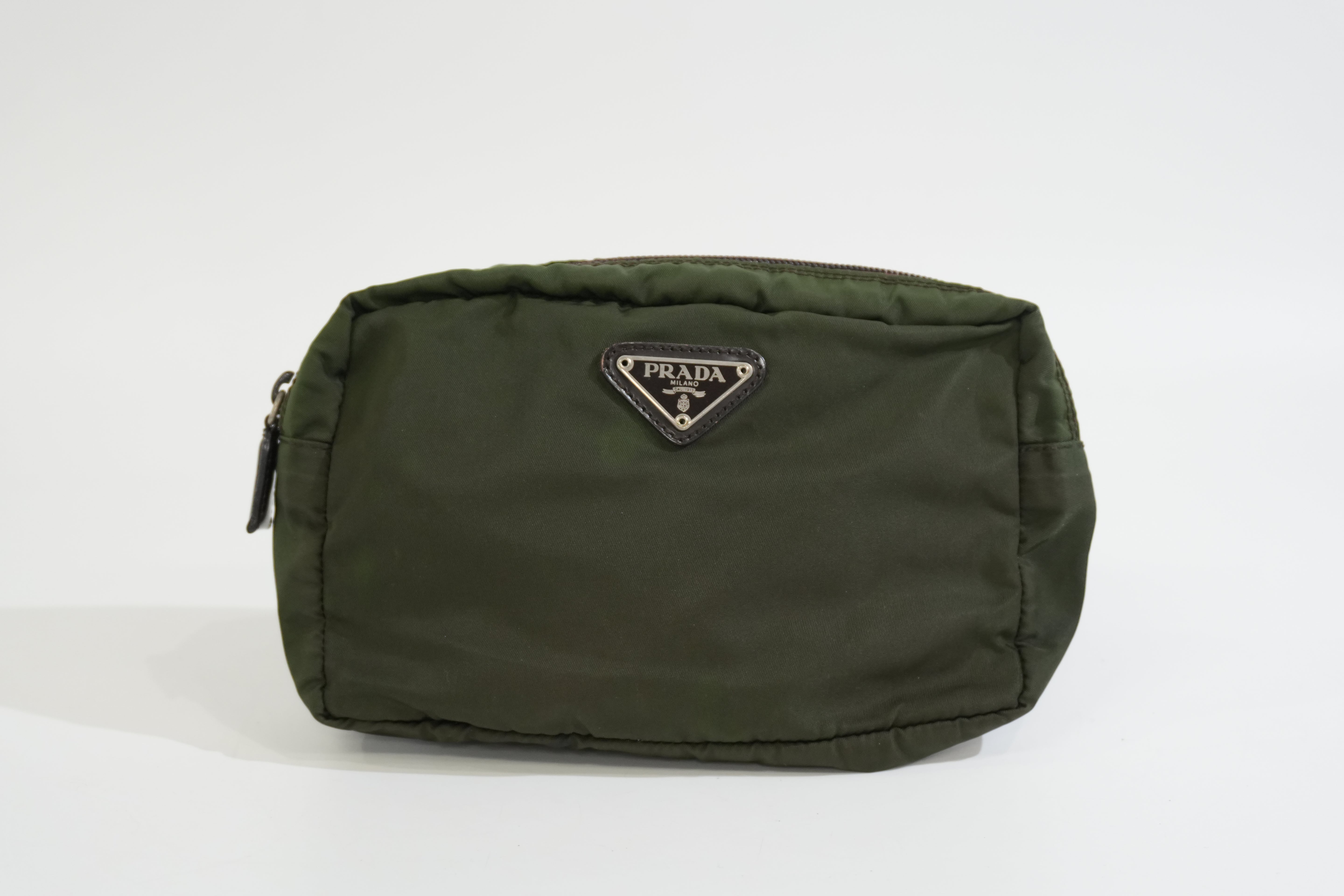 Pre-owned Prada Pouch Green