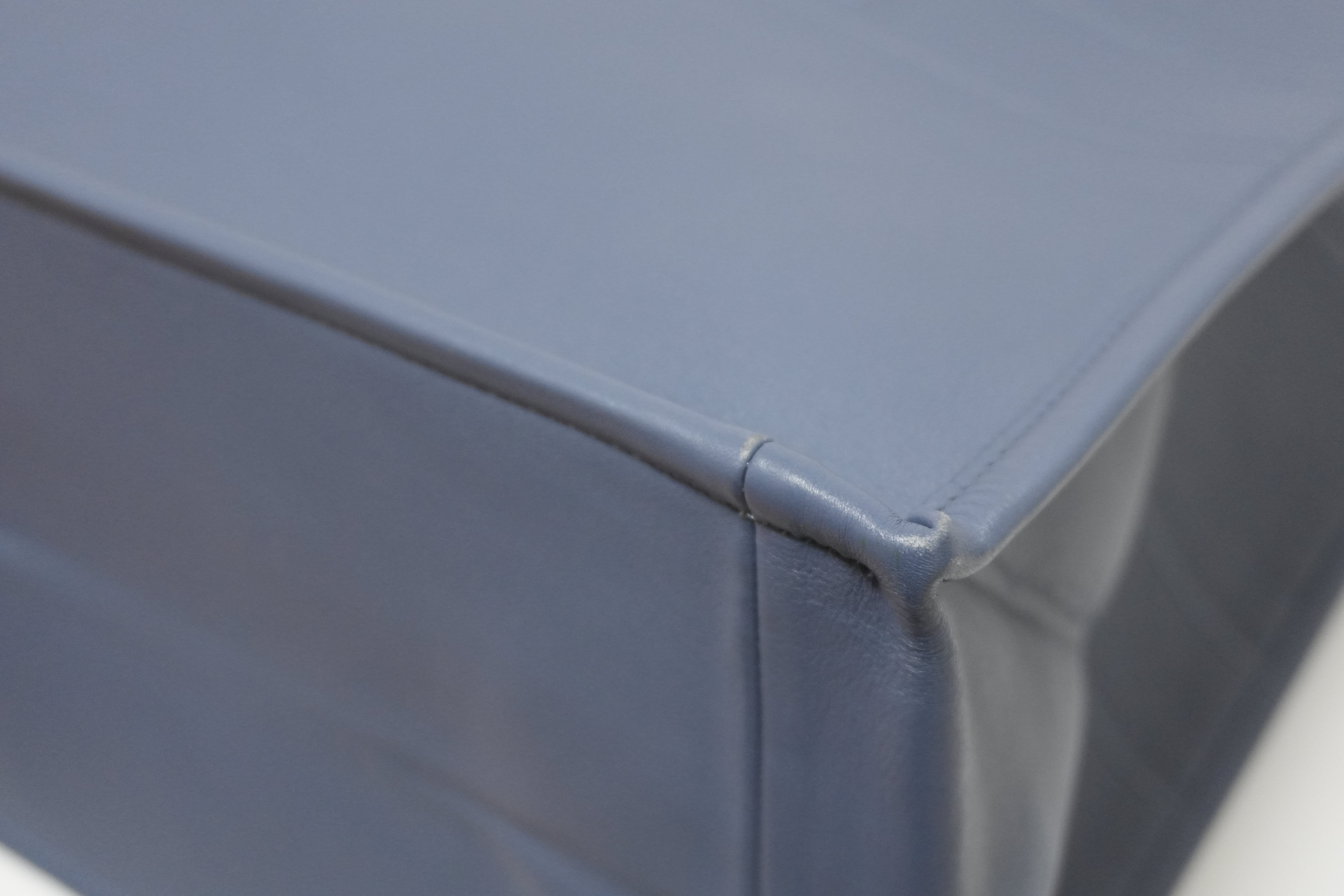 Dior Leather Book Tote Bag Indigo Used