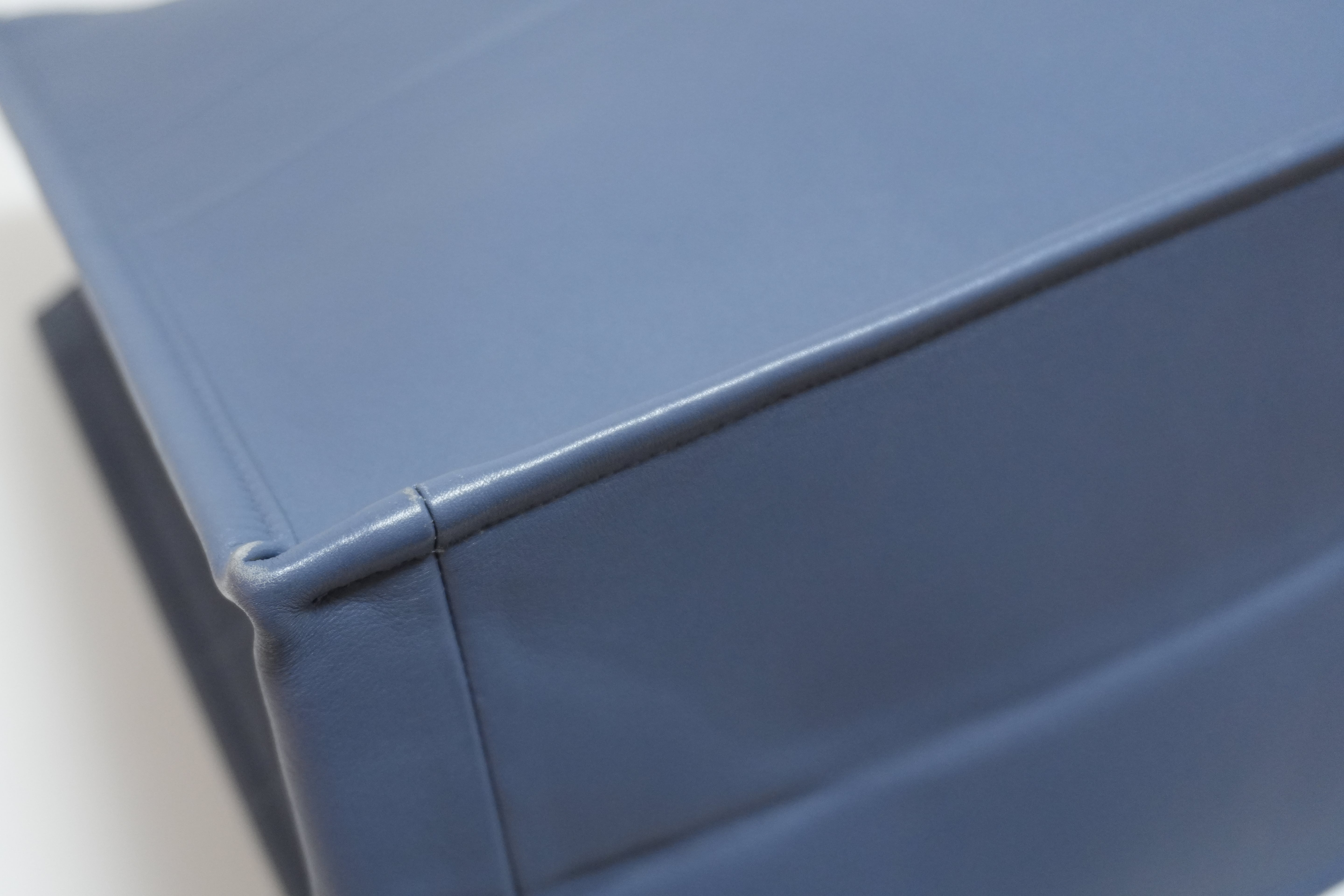 Dior Leather Book Tote Bag Indigo Used