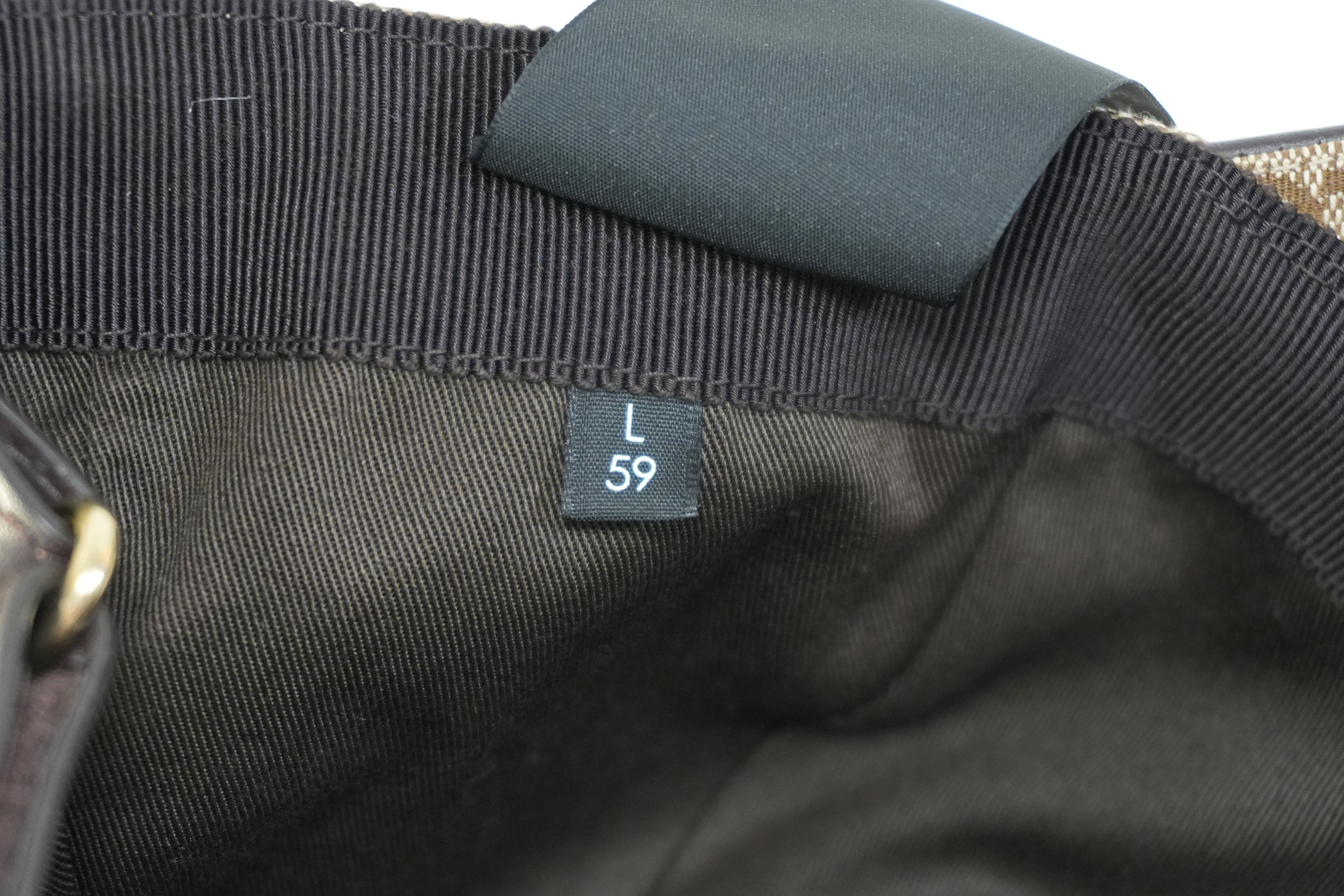 Pre-owned Gucci Ophidia Baseball Cap Size L Brown