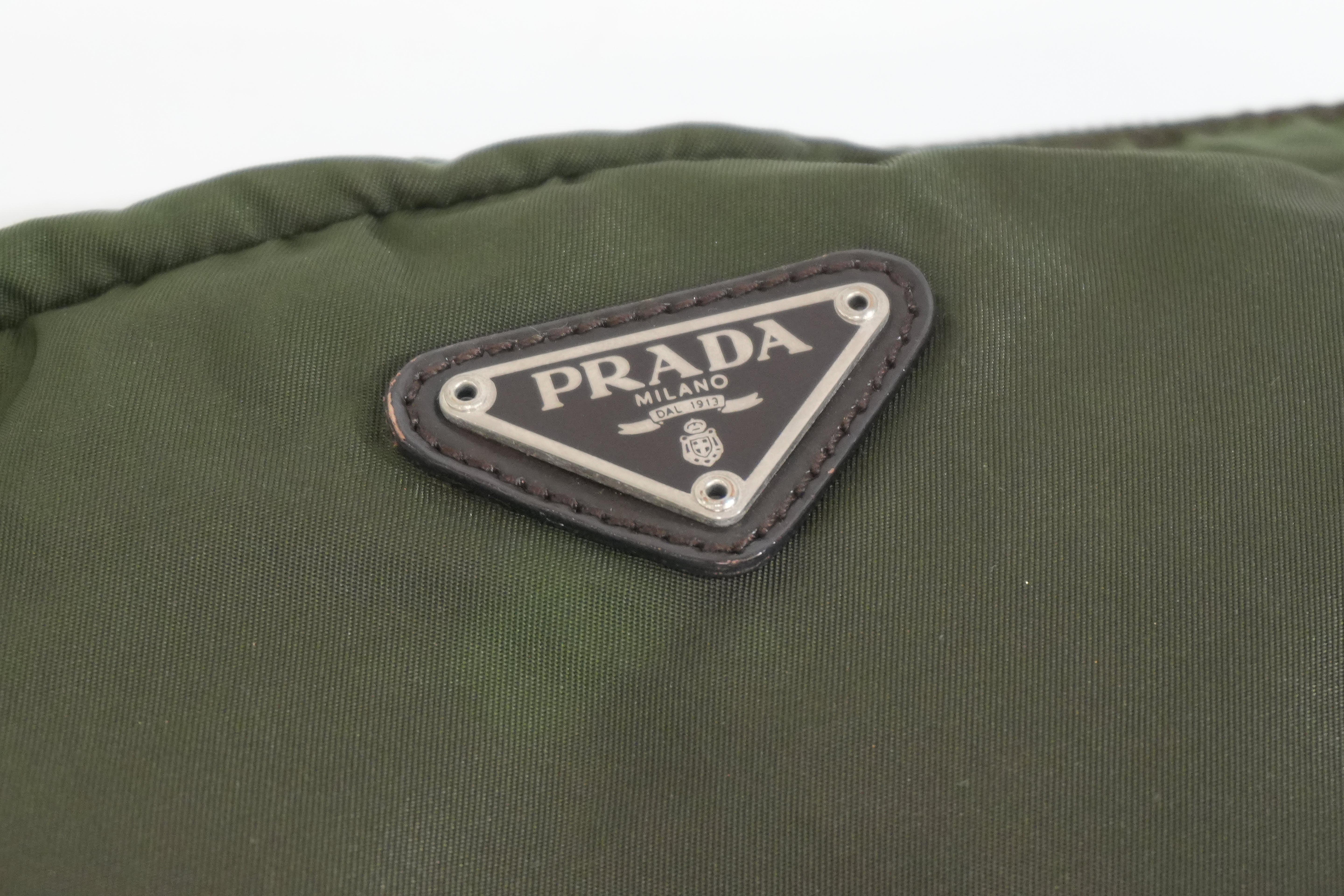 Pre-owned Prada Pouch Green