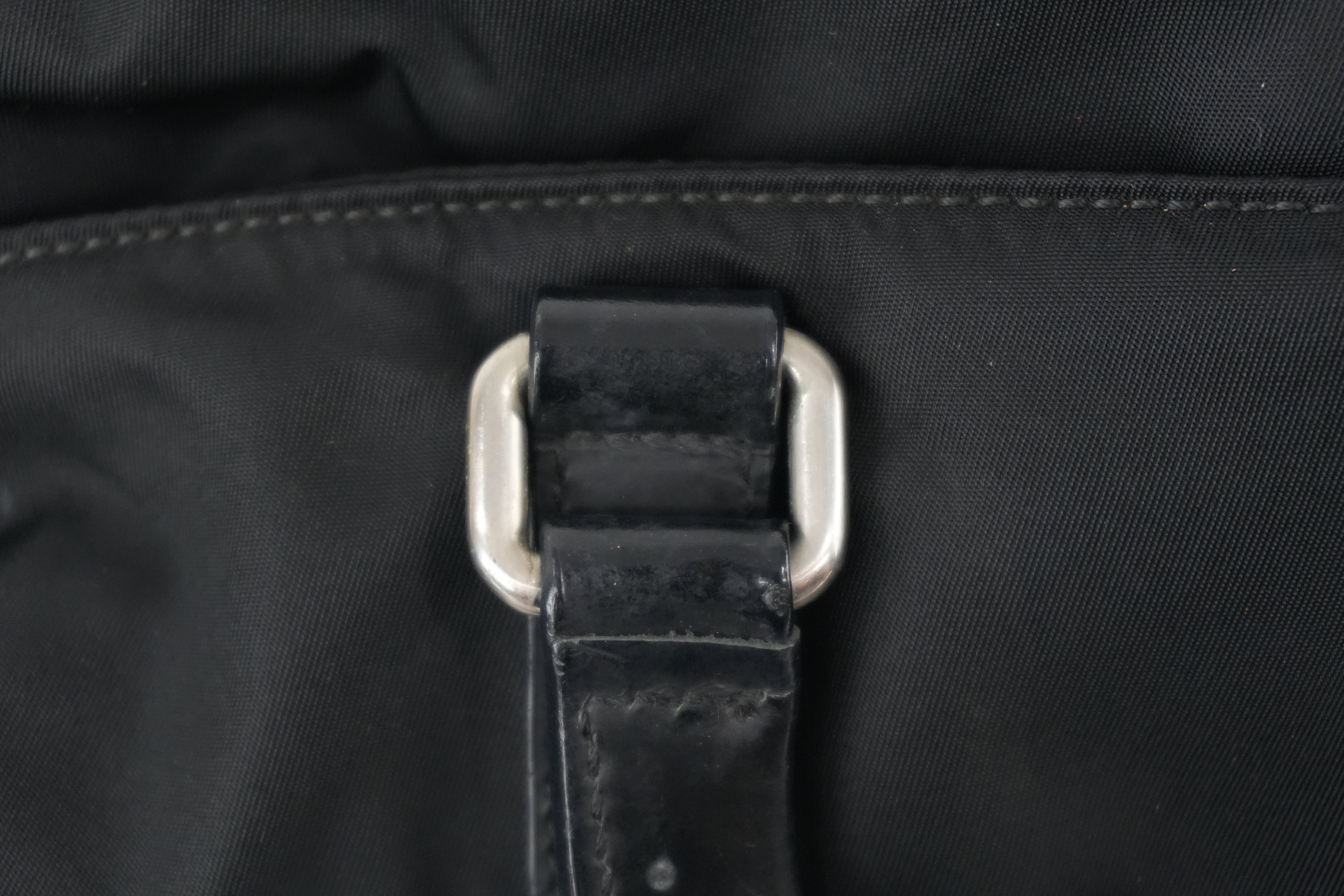 Prada Two Way Tote Bag Nylon Black Used