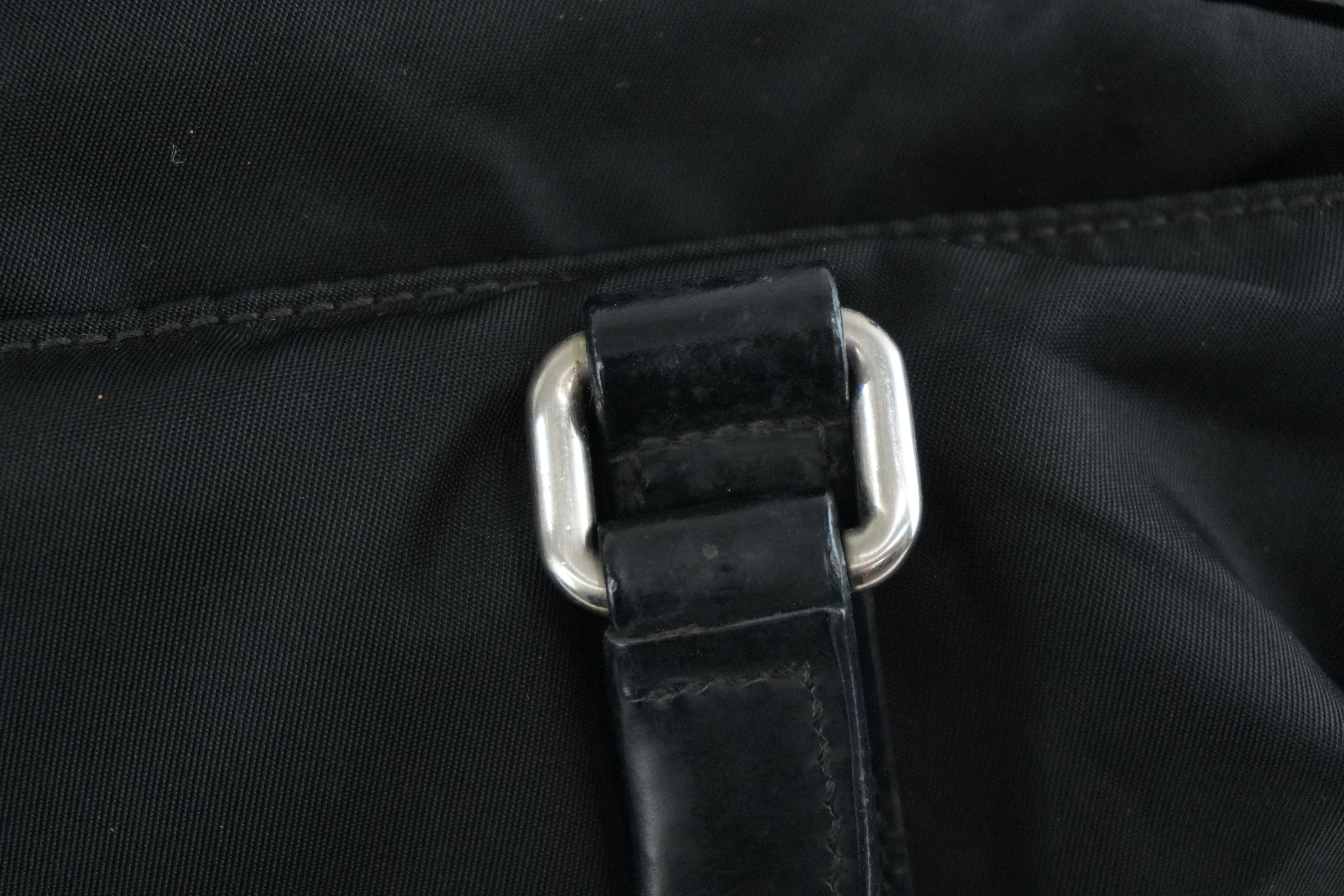 Prada Two Way Tote Bag Nylon Black Used