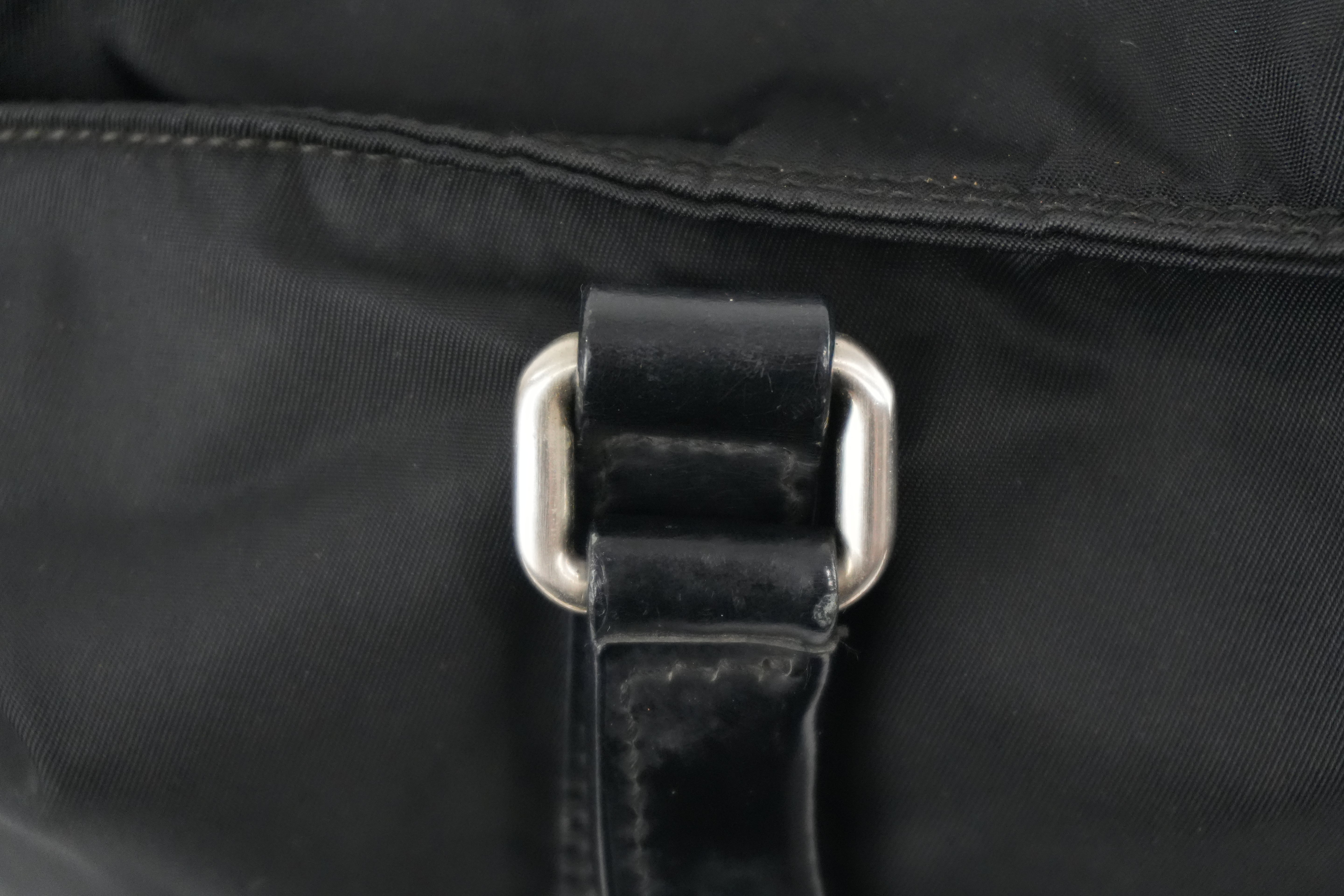 Prada Two Way Tote Bag Nylon Black Used