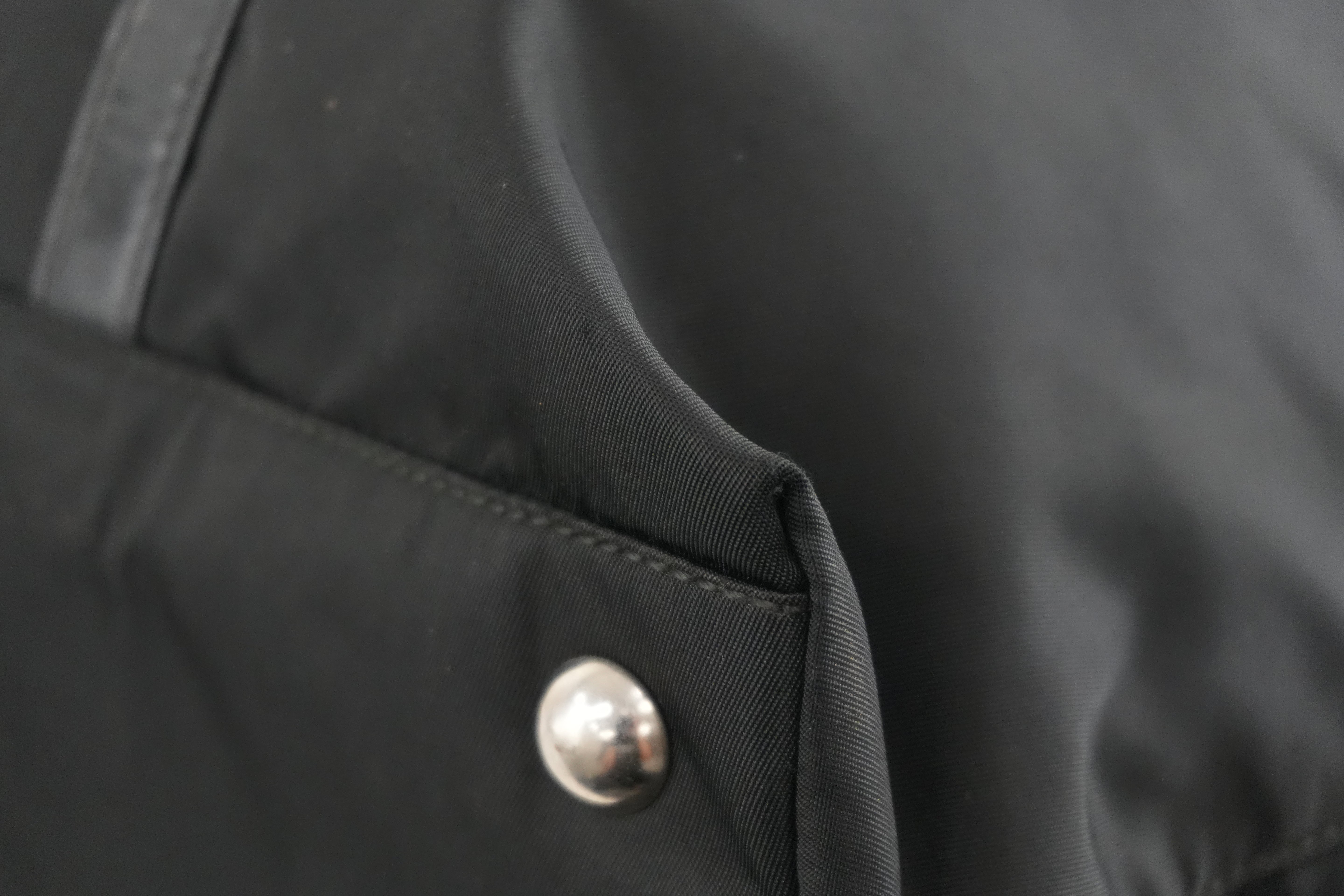 Prada Two Way Tote Bag Nylon Black Used