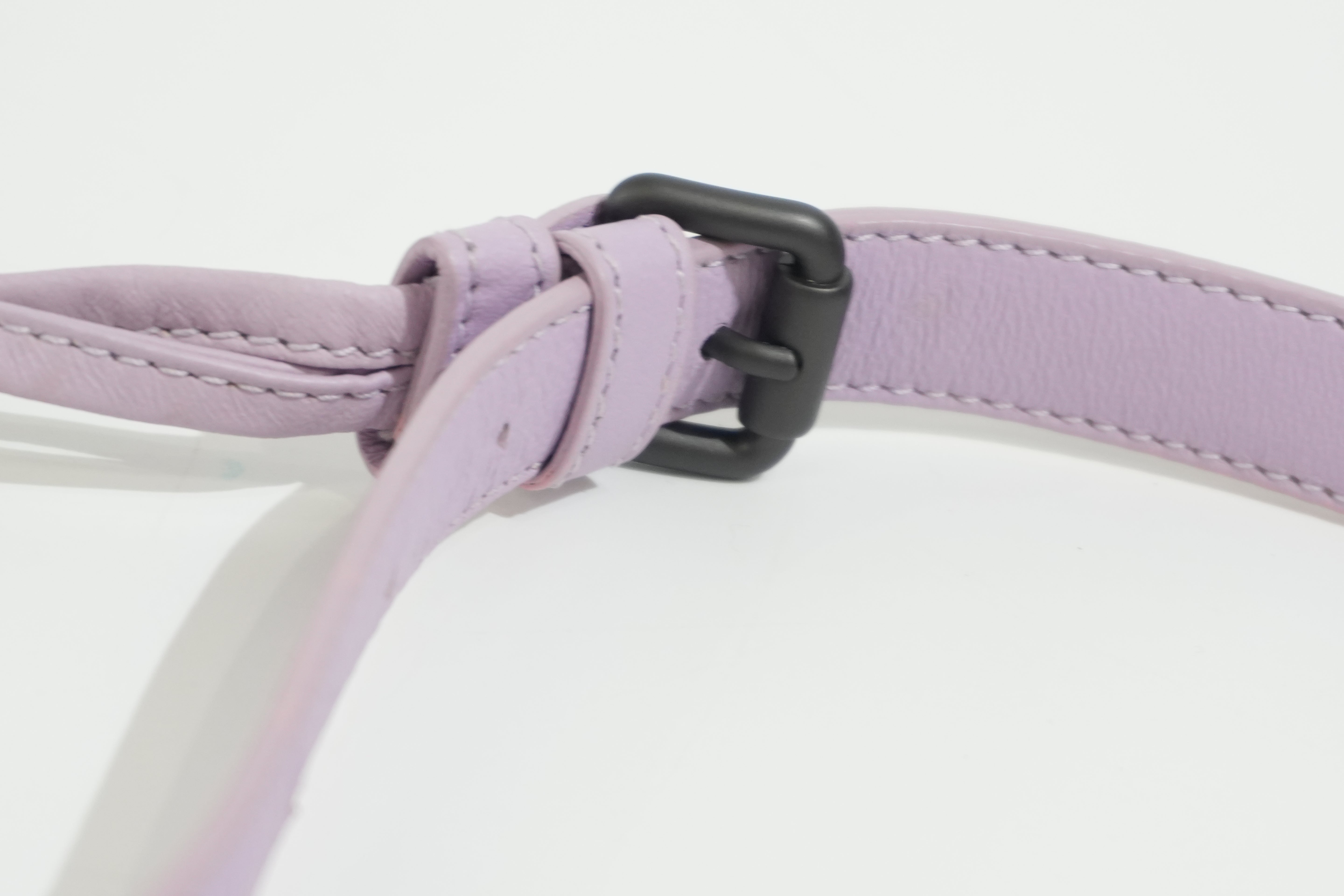Pre-owned Leather Intrecciato Shoulder Bag Light Purple