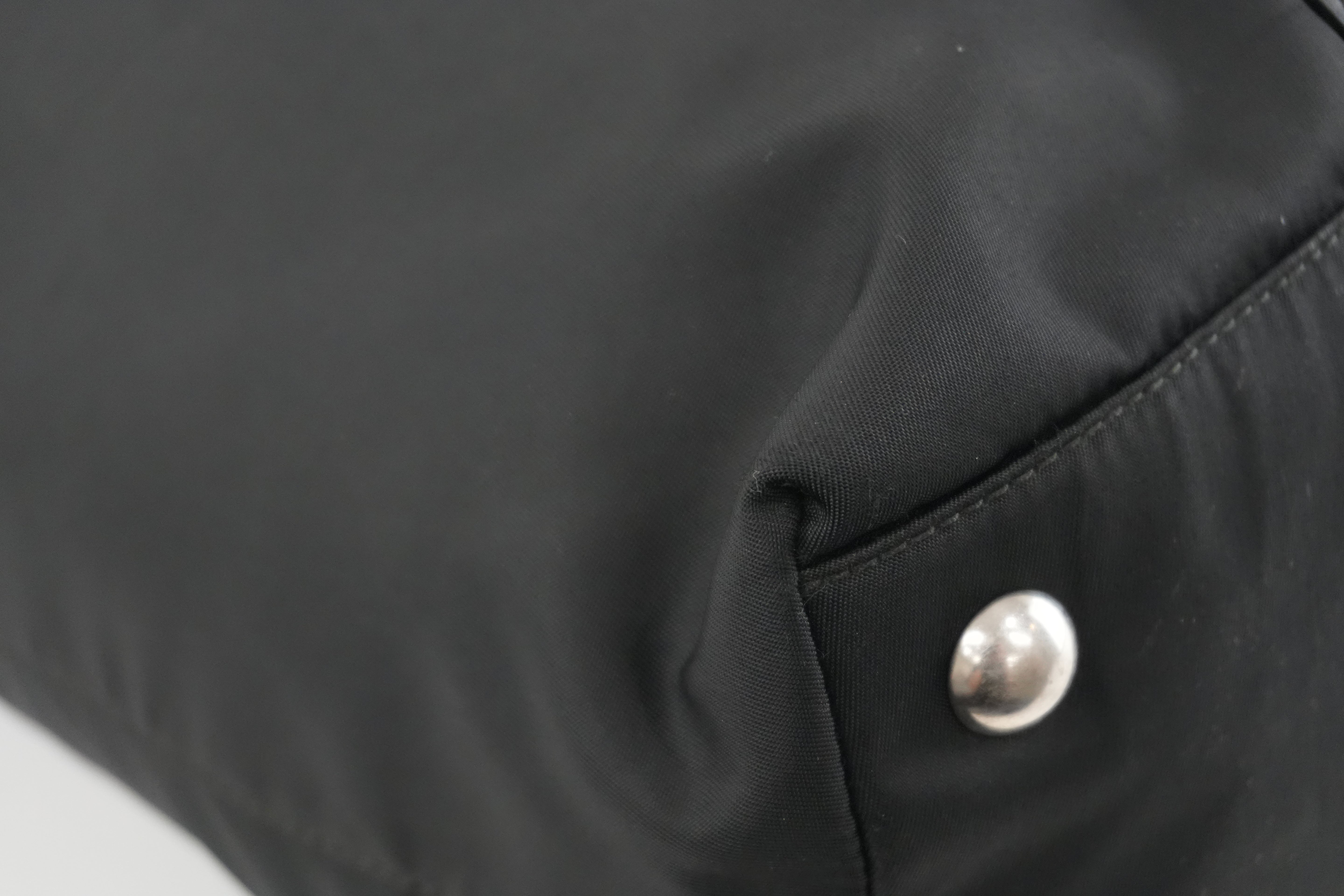 Prada Two Way Tote Bag Nylon Black Used