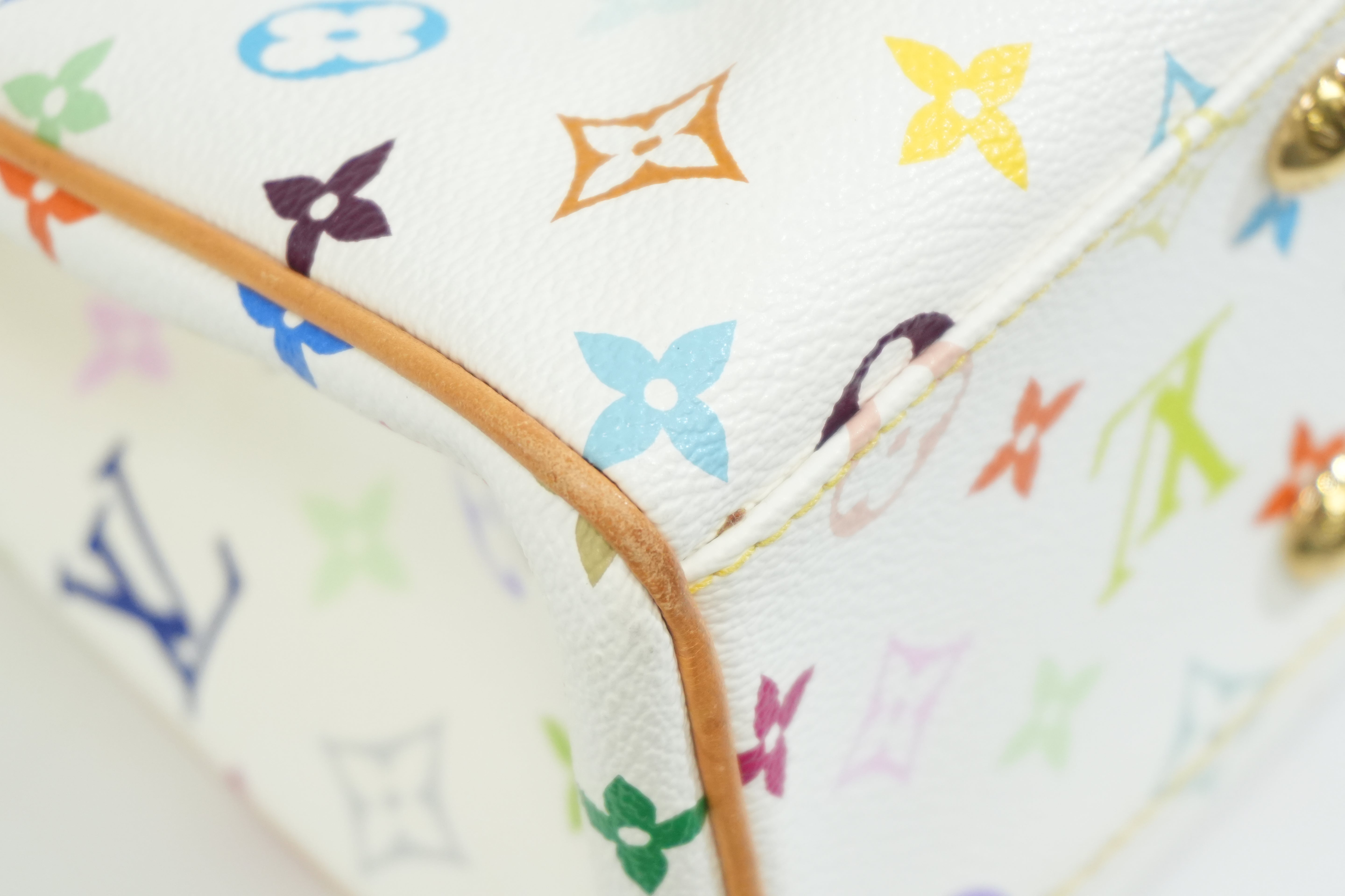 Pre-owned Louis Vuitton Multicolor Aurelia MM Tote Bag White