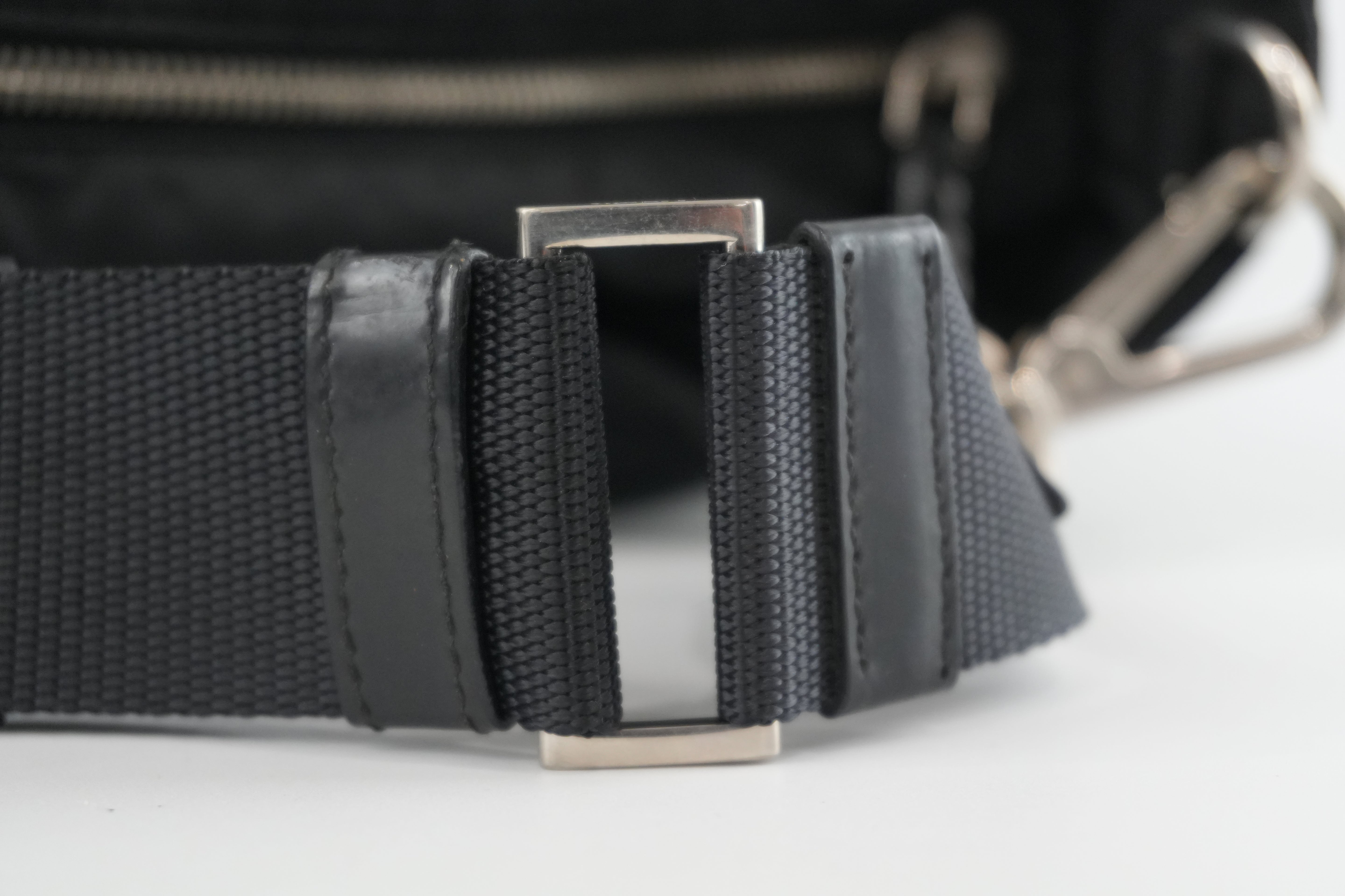 Prada Two Way Tote Bag Nylon Black Used