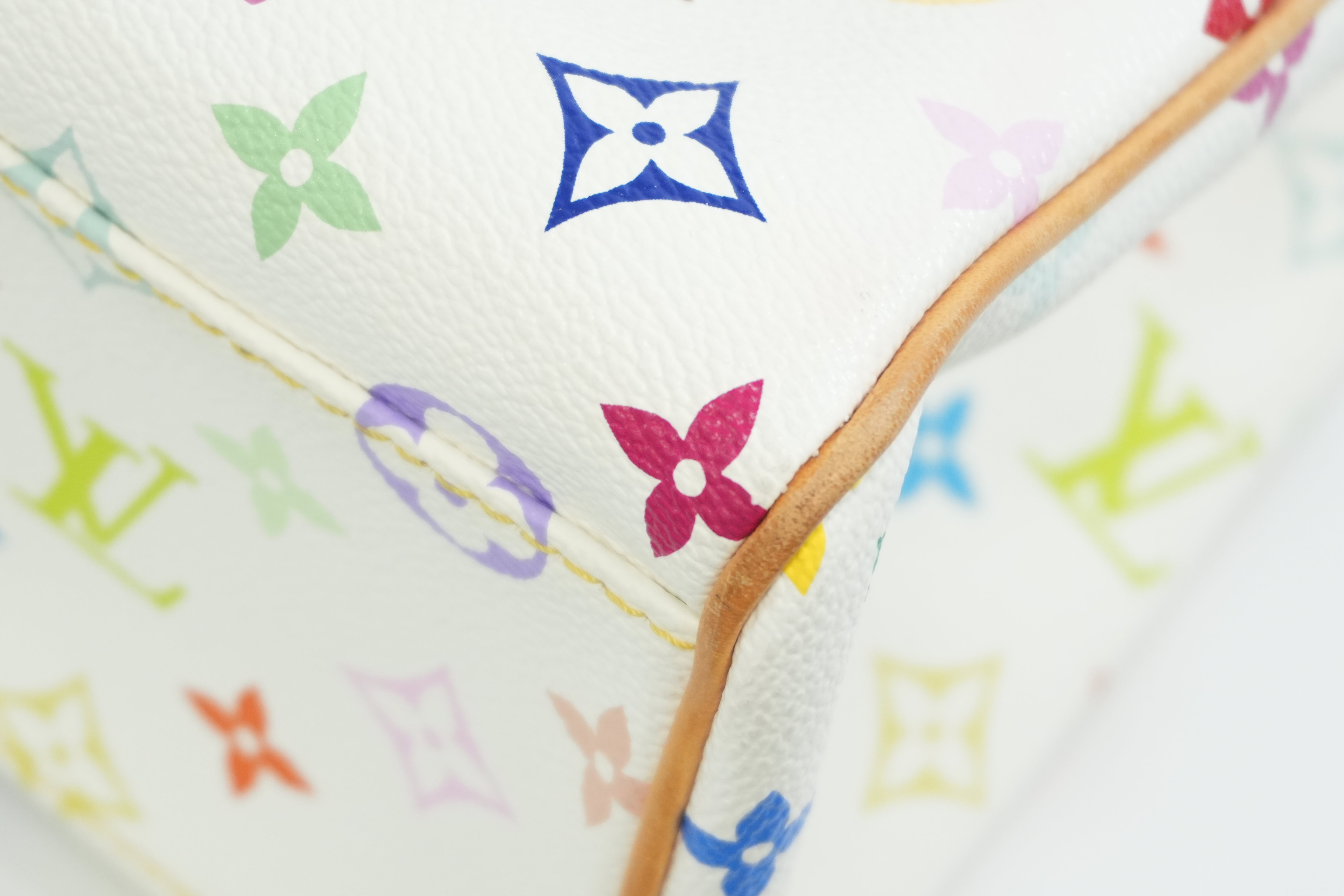 Pre-owned Louis Vuitton Multicolor Aurelia MM Tote Bag White