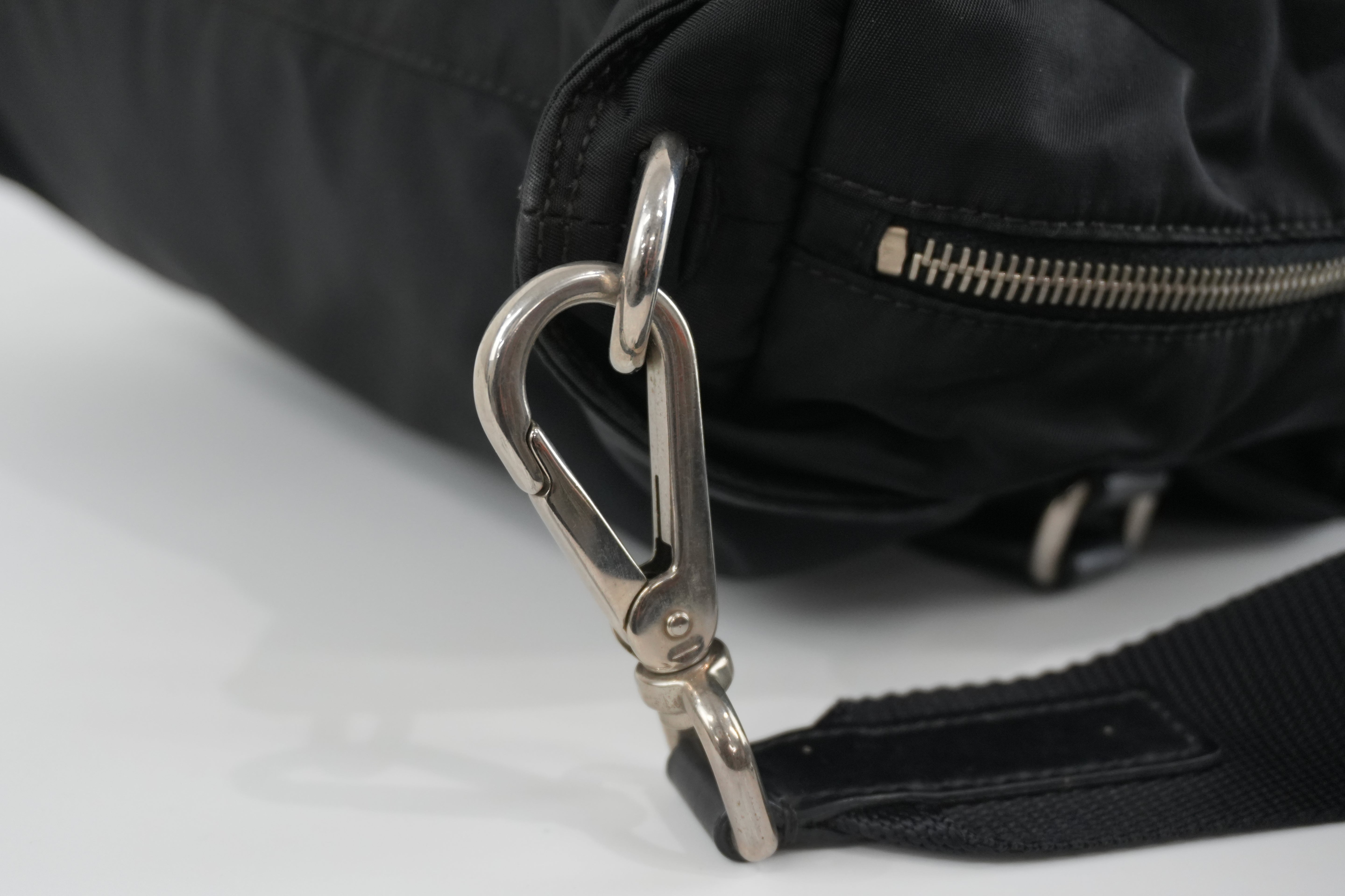 Prada Two Way Tote Bag Nylon Black Used