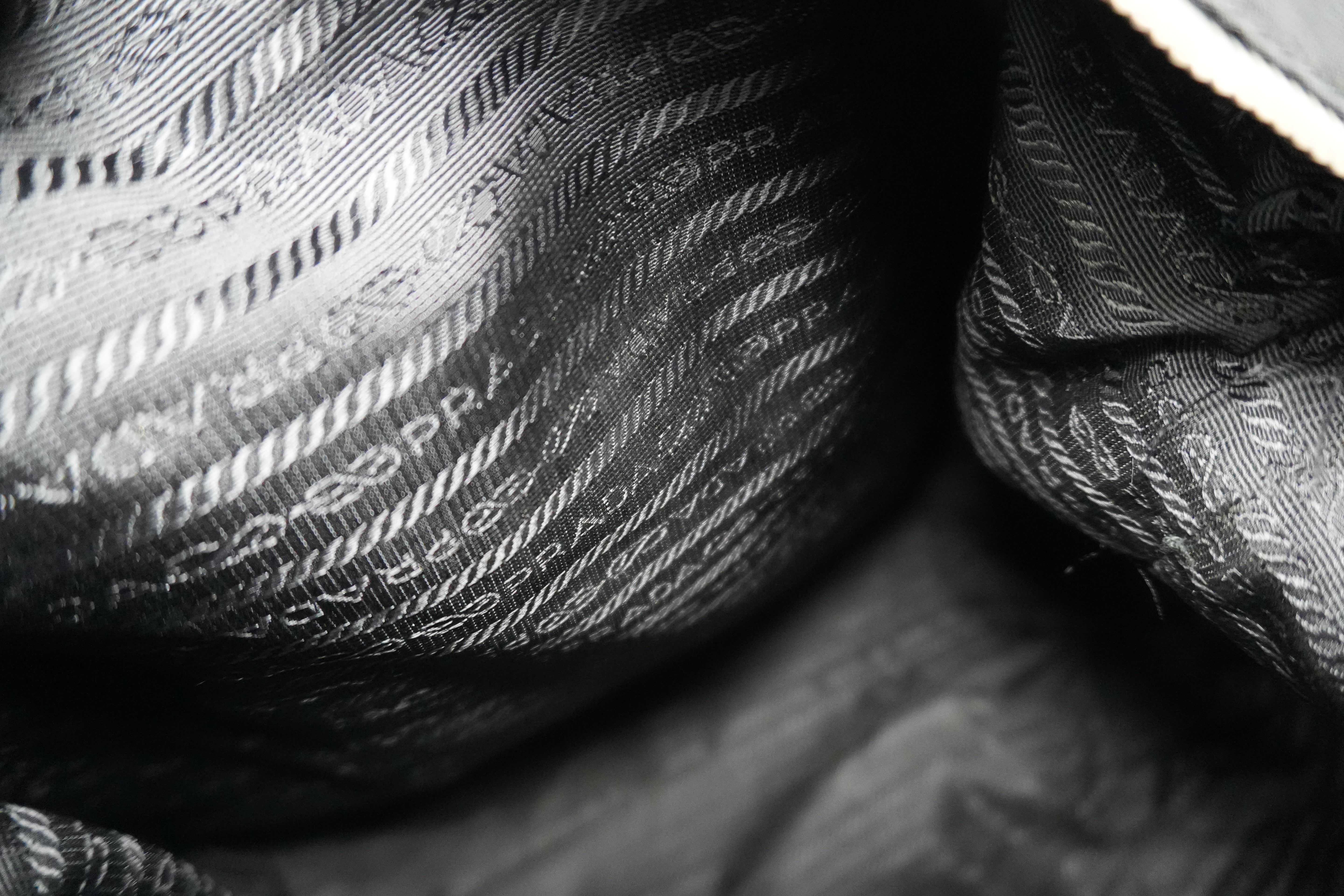 Prada Two Way Tote Bag Nylon Black Used