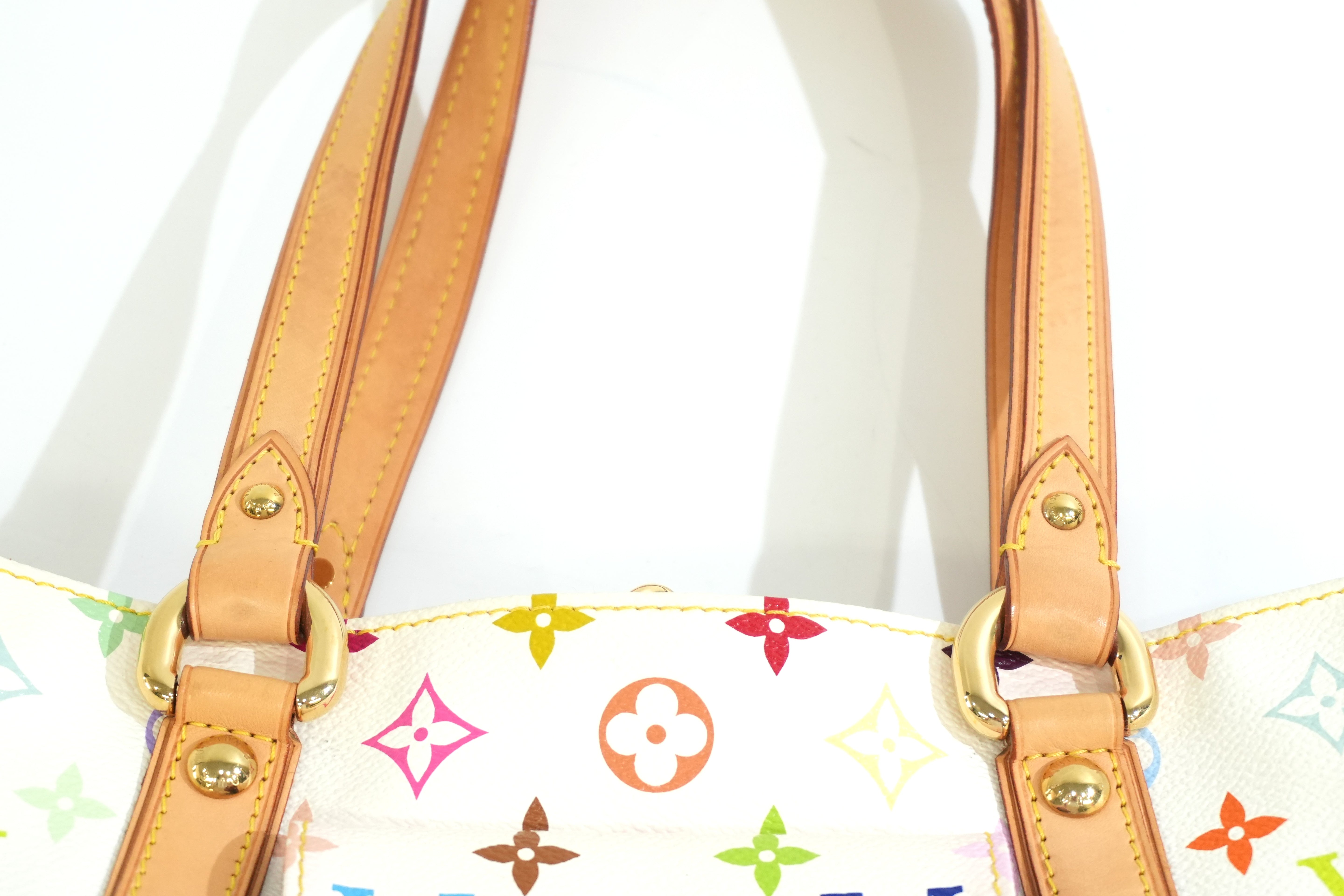 Pre-owned Louis Vuitton Multicolor Aurelia MM Tote Bag White