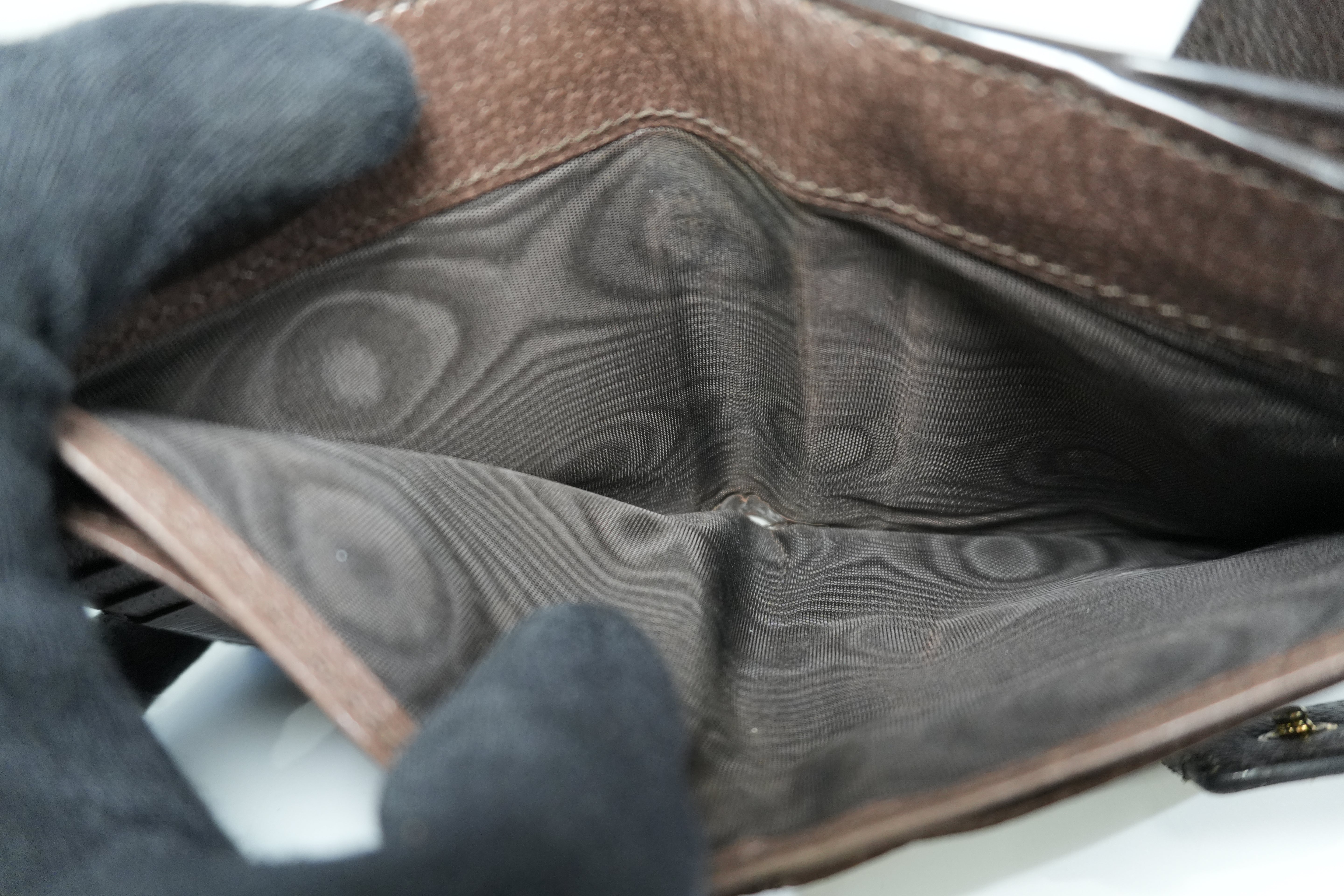 Pre-owned Gucci Ophidia Bifold Wallet Brown