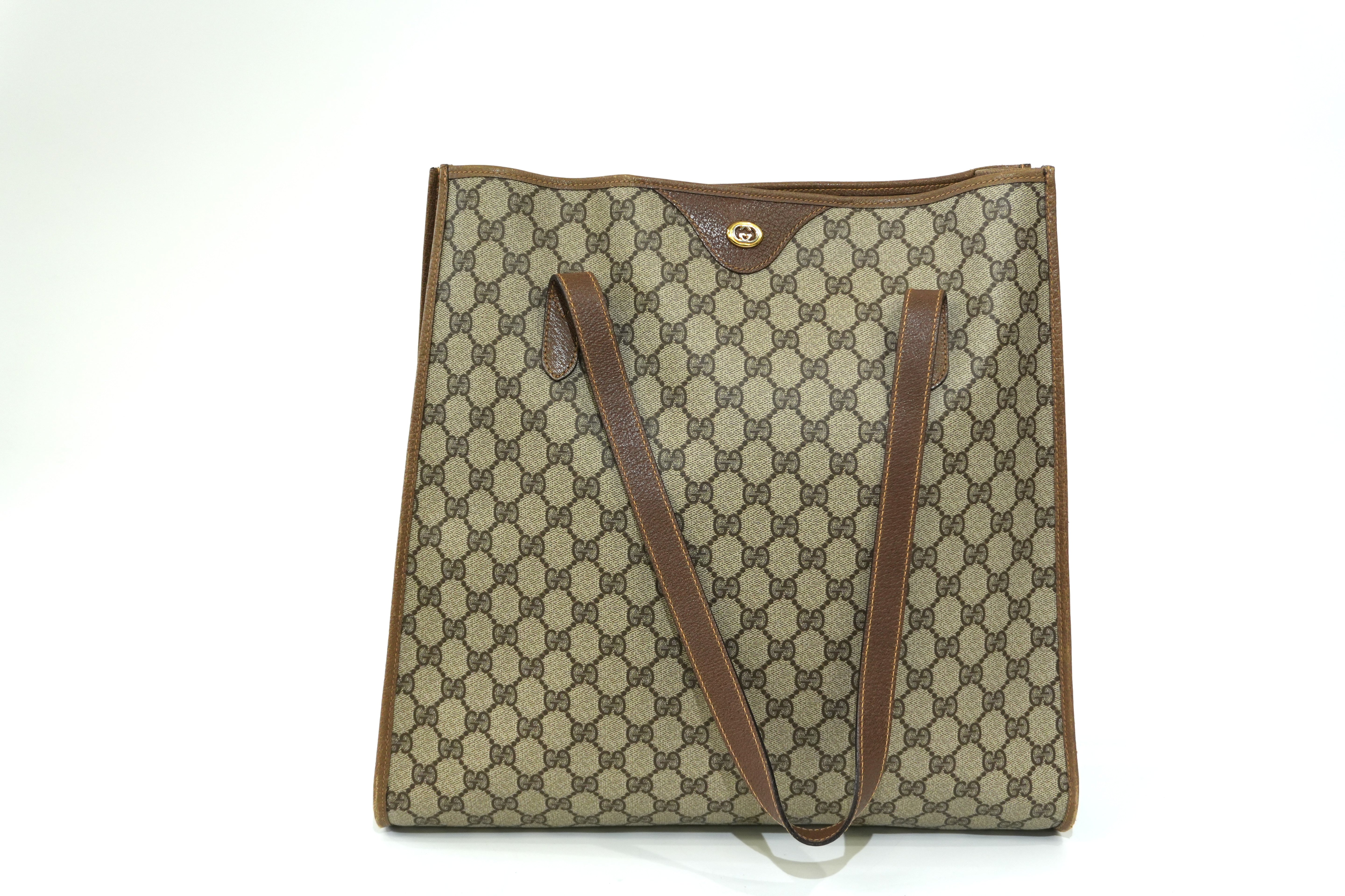 Pre-owned Gucci Guccisima Tote Bag Brown