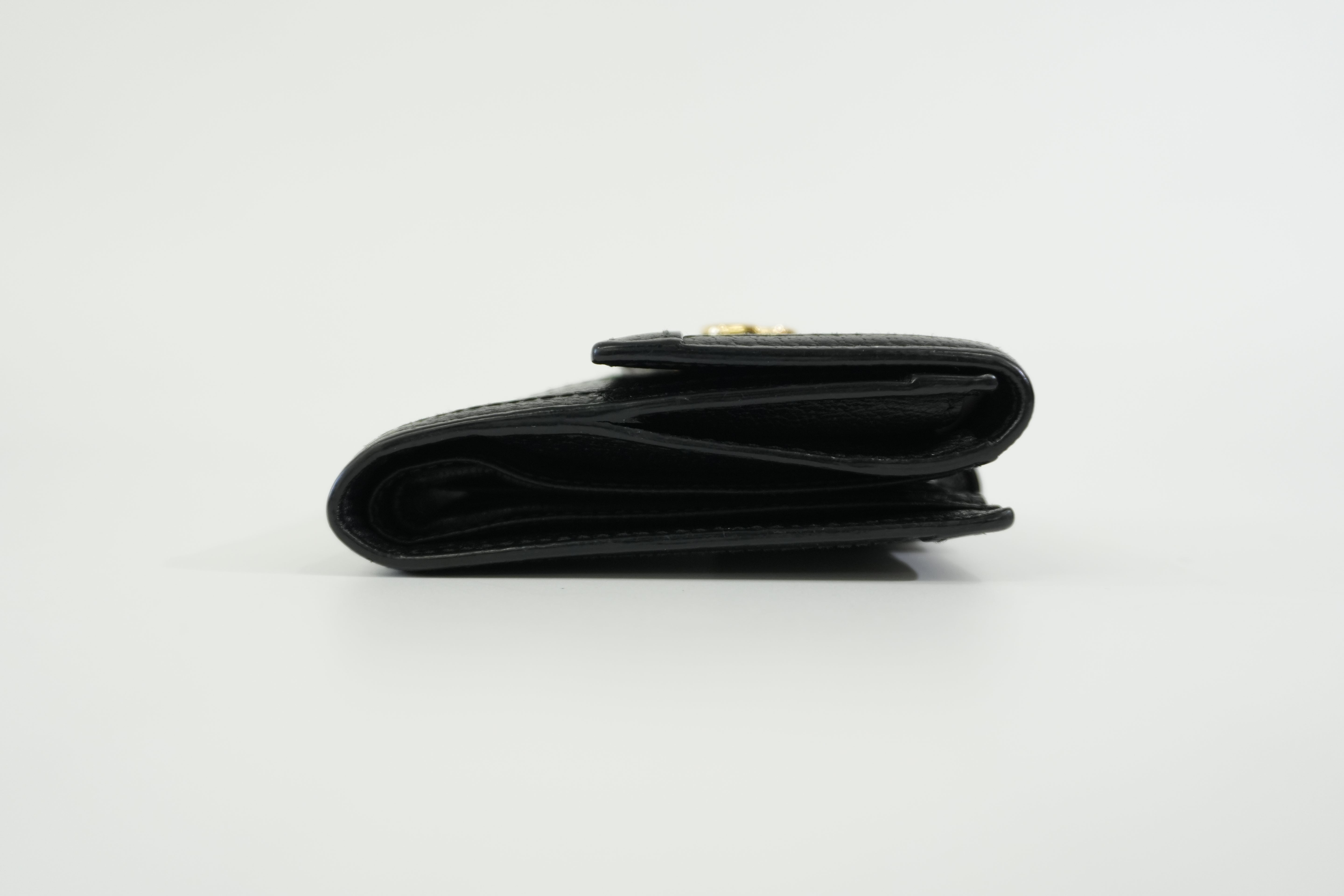 Pre-owned Gucci Ophidia Bifold Wallet Black