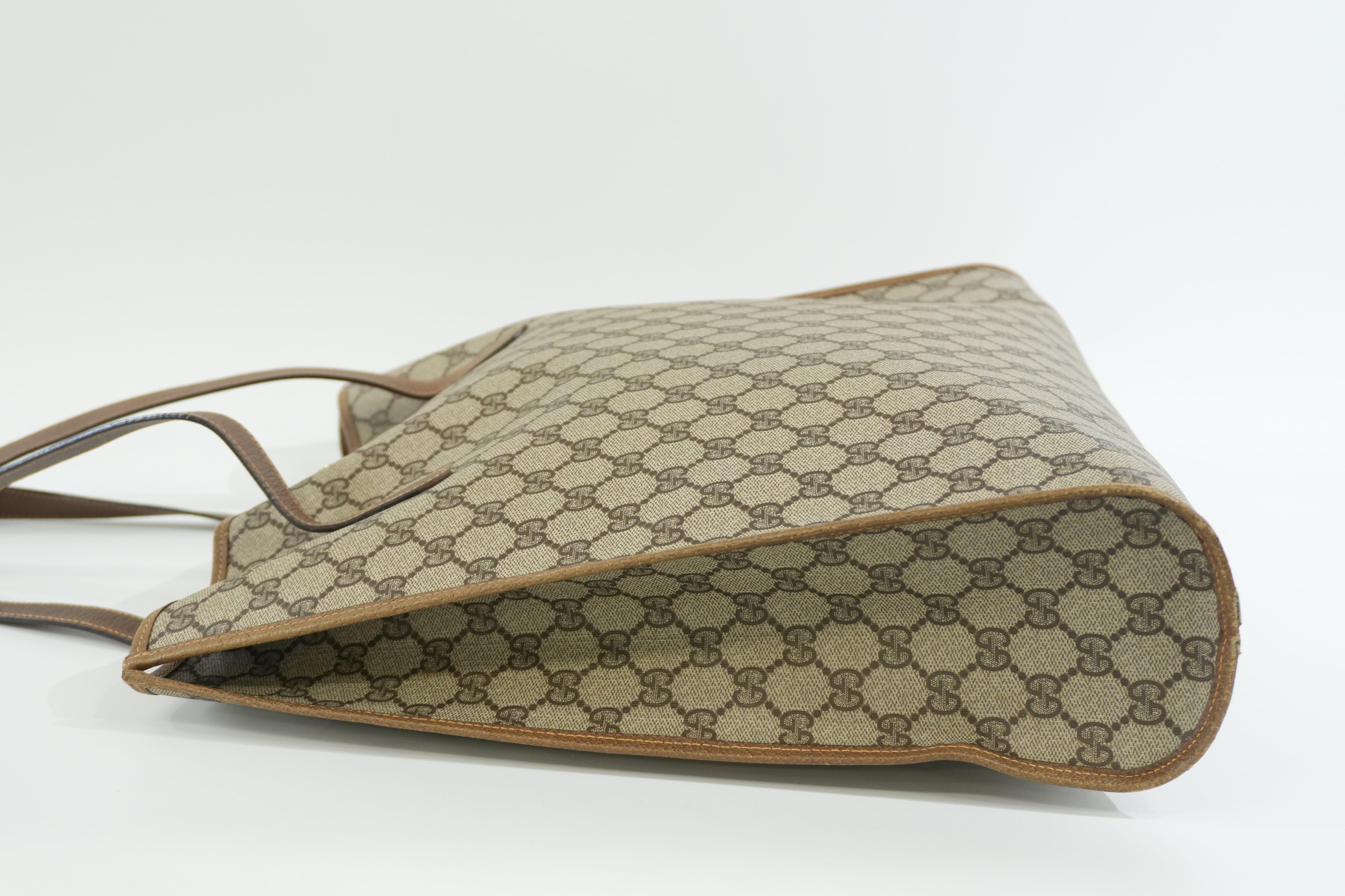 Pre-owned Gucci Guccisima Tote Bag Brown