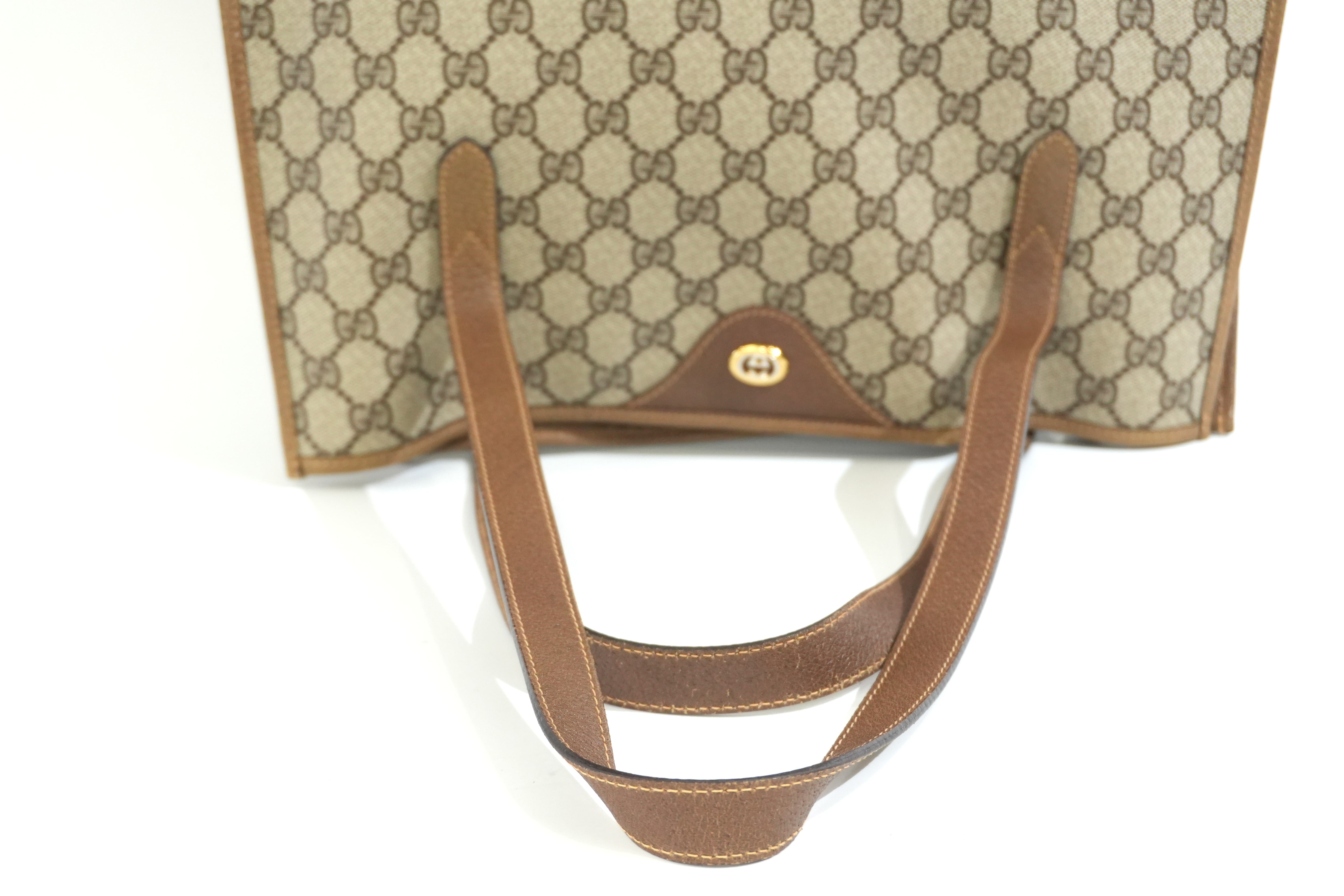 Pre-owned Gucci Guccisima Tote Bag Brown