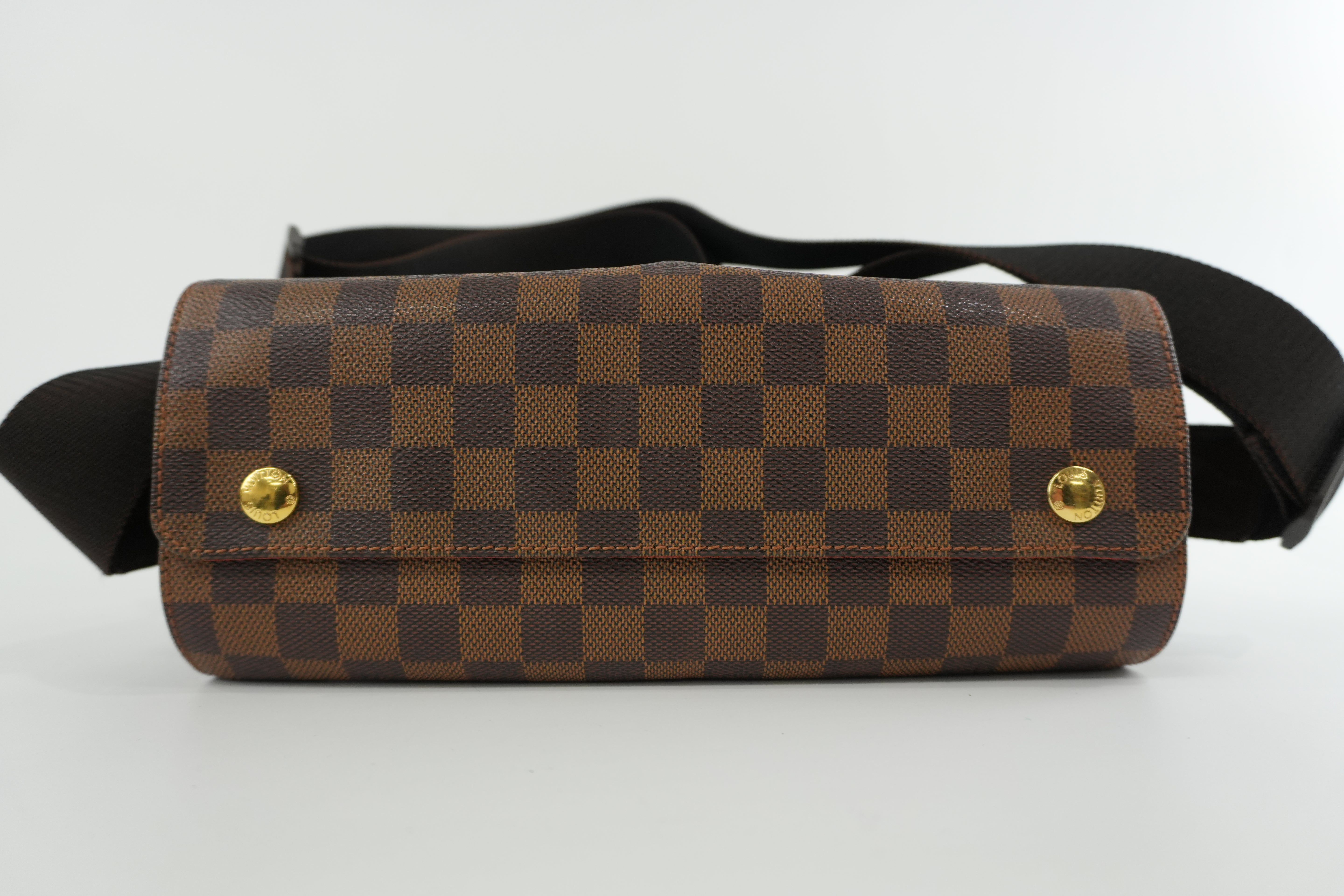 Pre-owned Louis Vuitton Damier Ebene Naviglio Messenger Bag