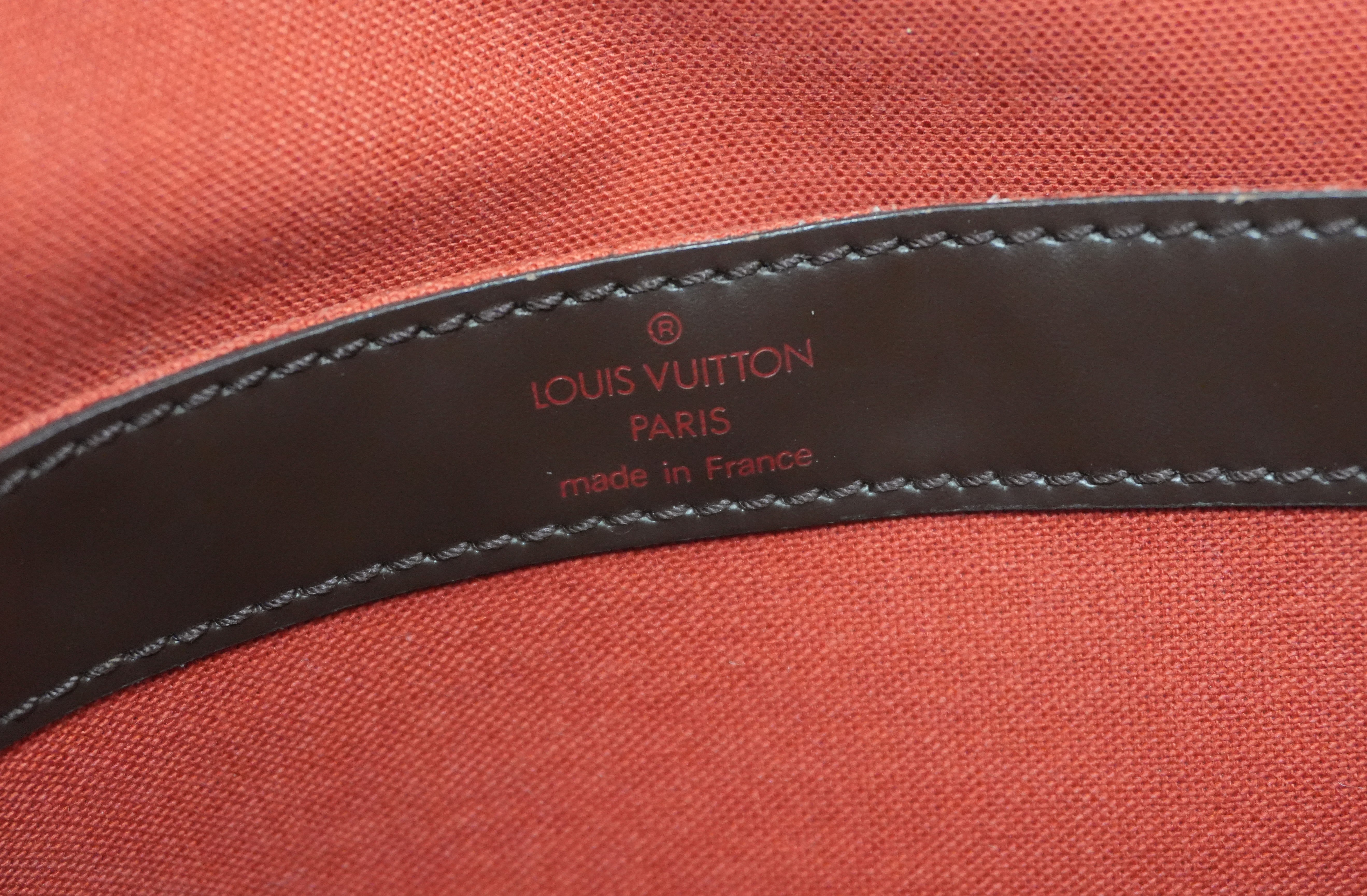 Pre-owned Louis Vuitton Damier Ebene Naviglio Messenger Bag