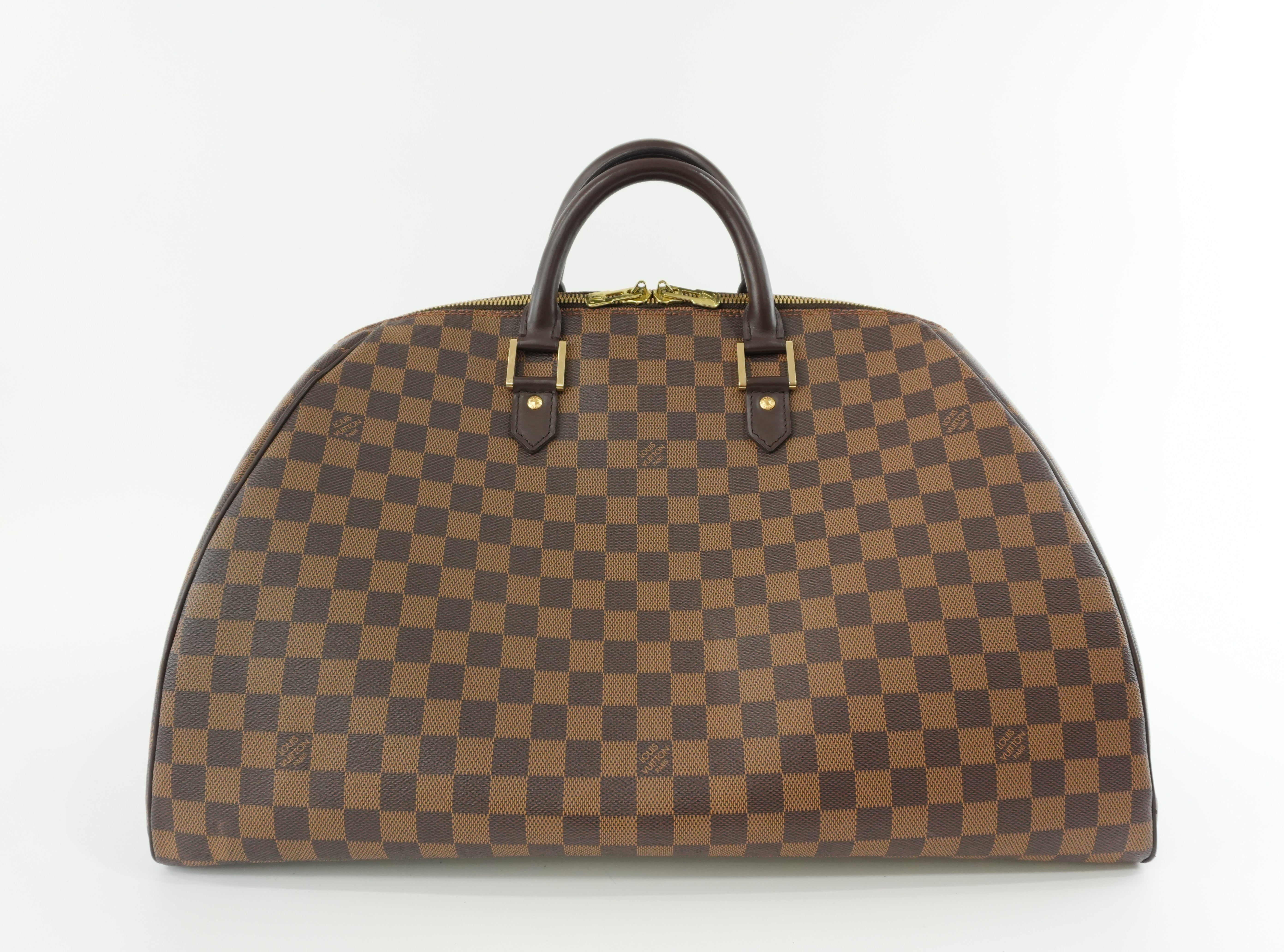 Louis Vuitton Damier Ebene Ribera GM Travel Bag Used