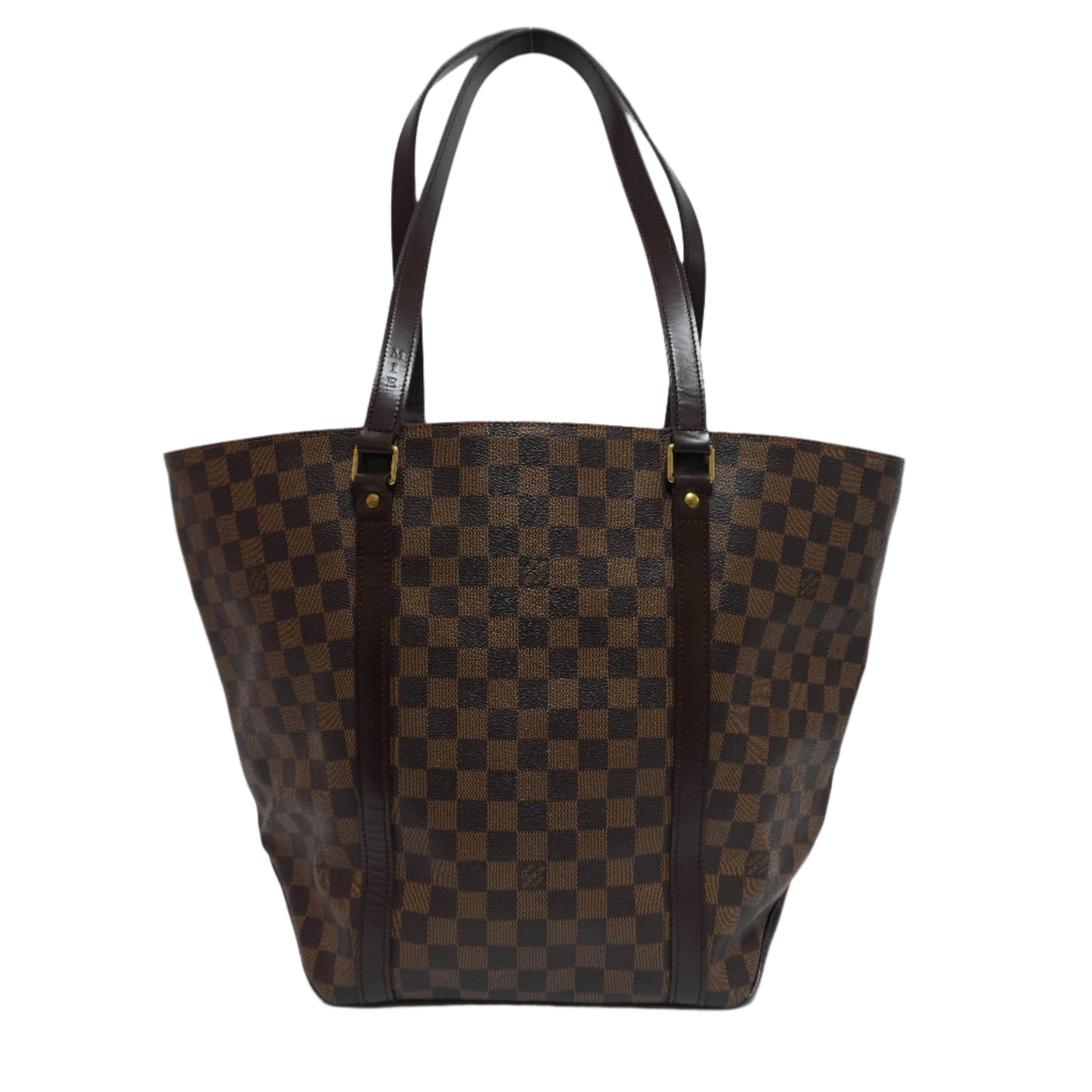 Louis Vuitton Damier Ebene Sac Shopping Tote Bag Used
