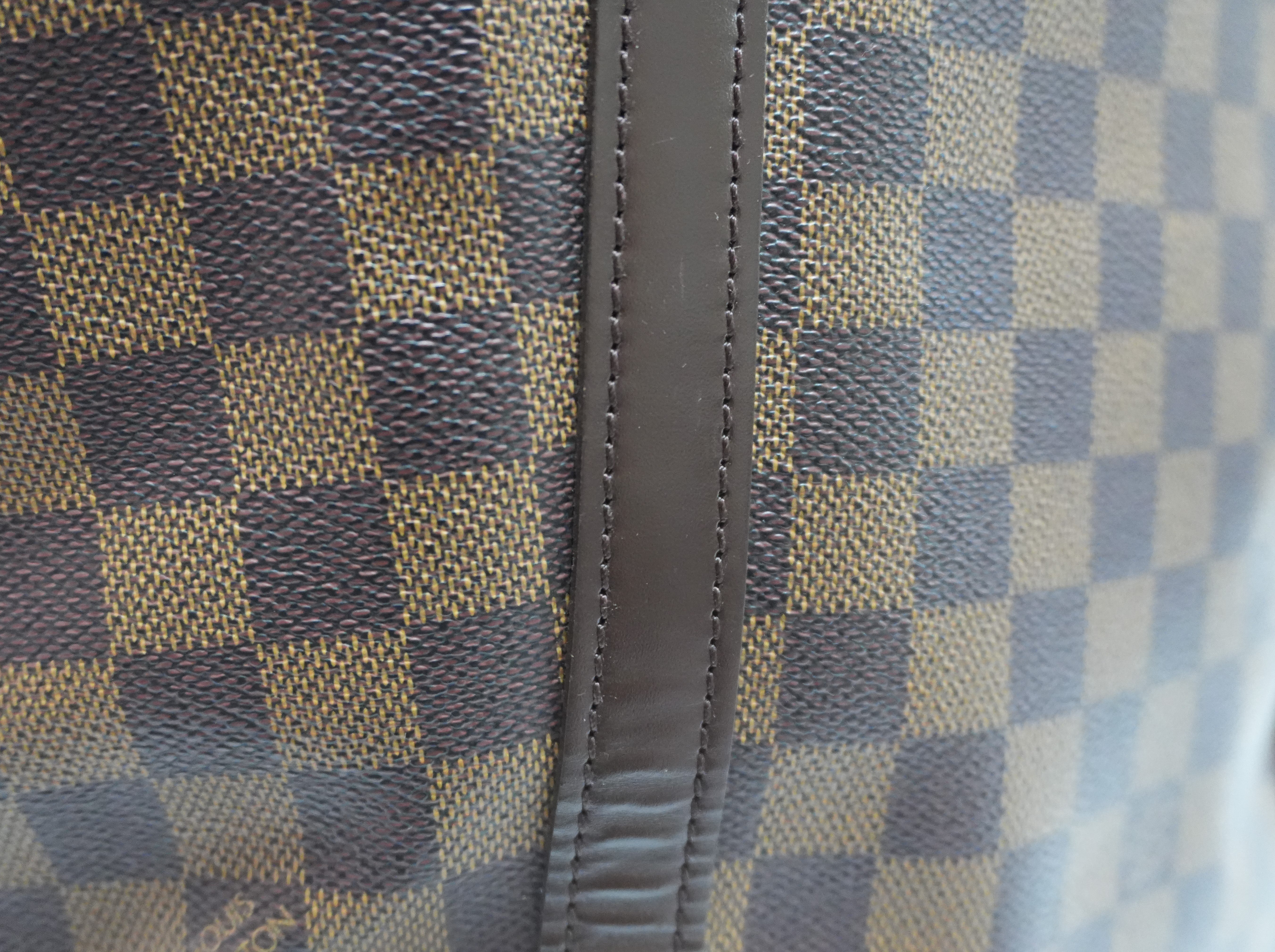 Louis Vuitton Damier Ebene Sac Shopping Tote Bag Used
