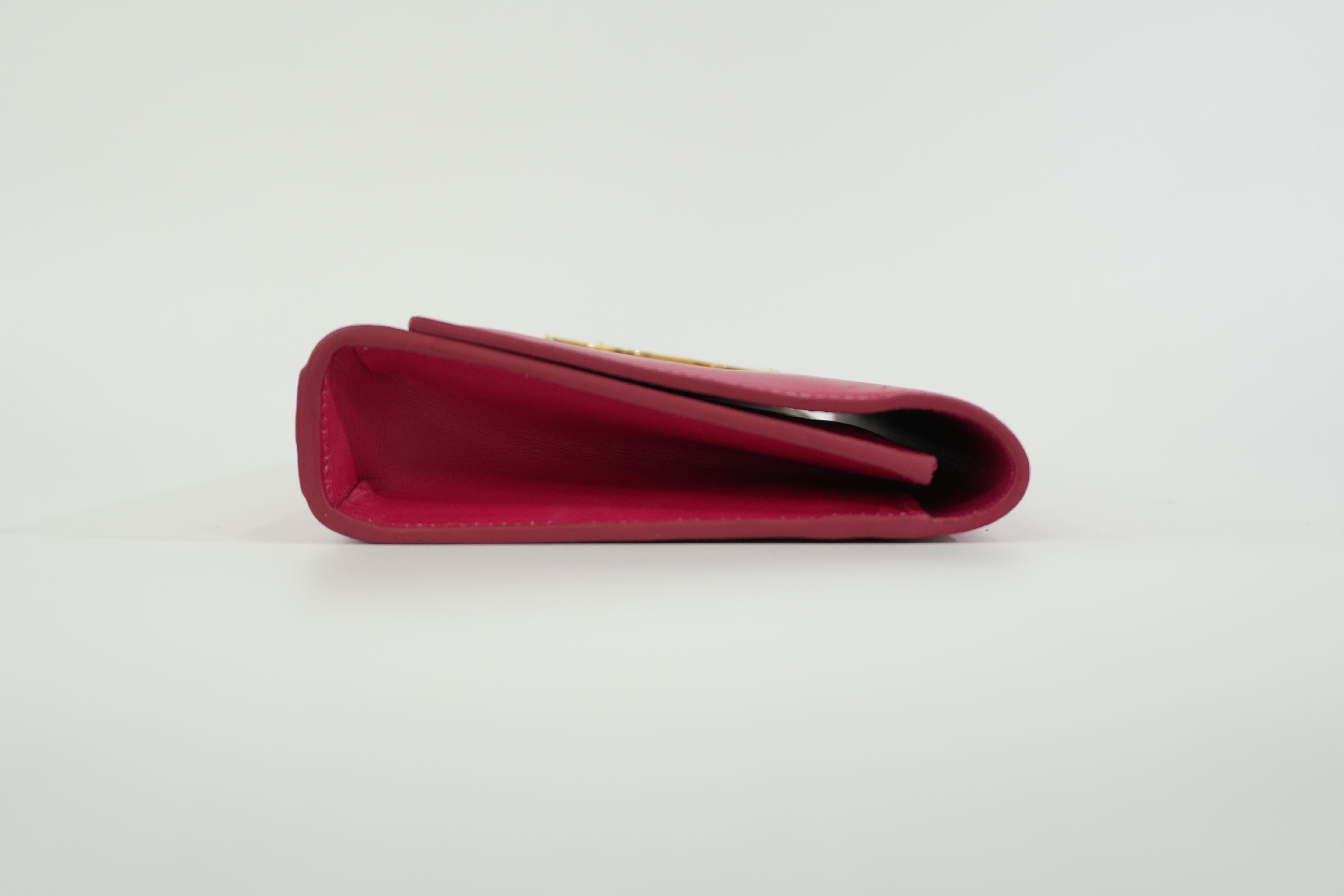 Pre-owned Saint Laurent Cassandre Clutch Bag Pink