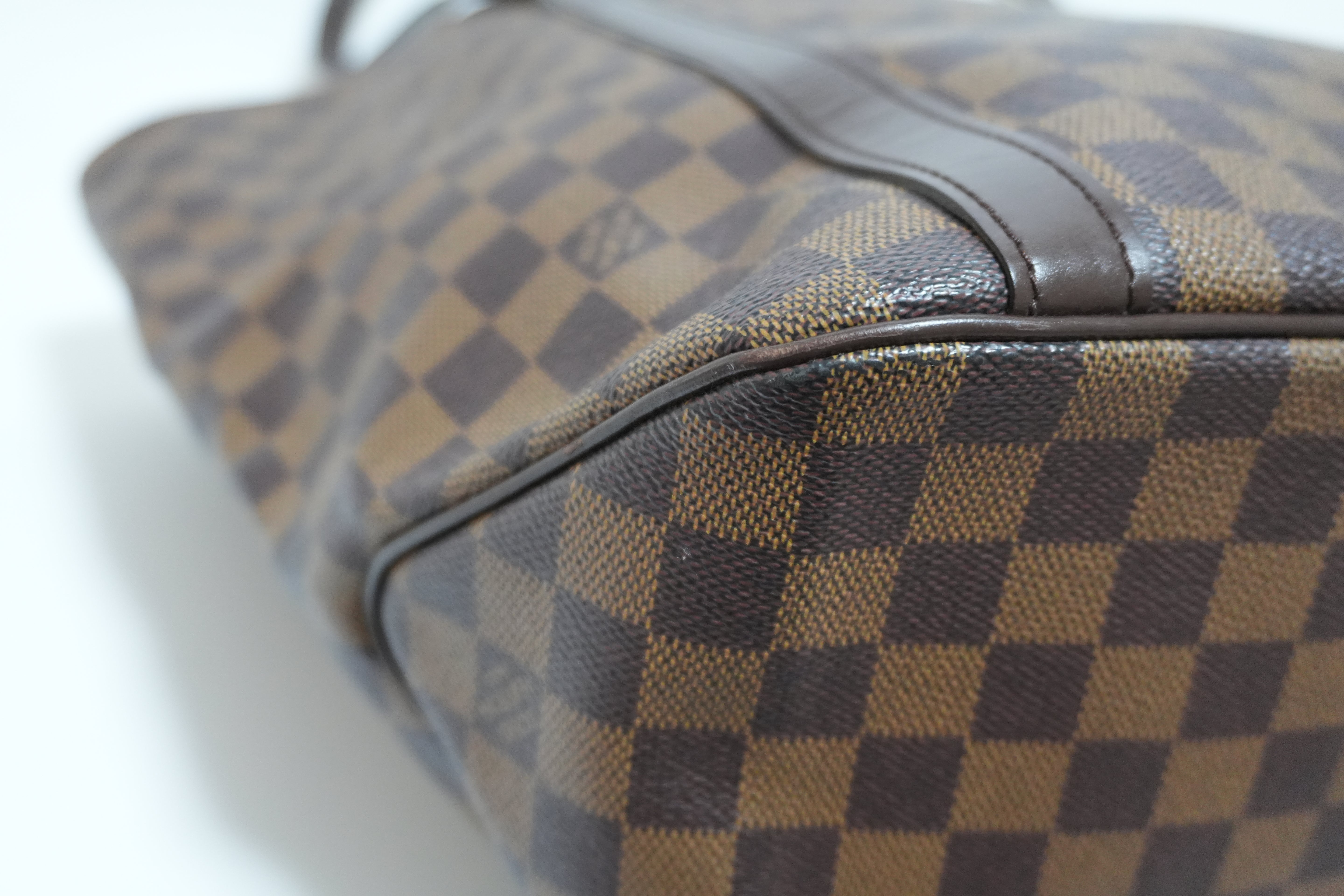 Louis Vuitton Damier Ebene Sac Shopping Tote Bag Used