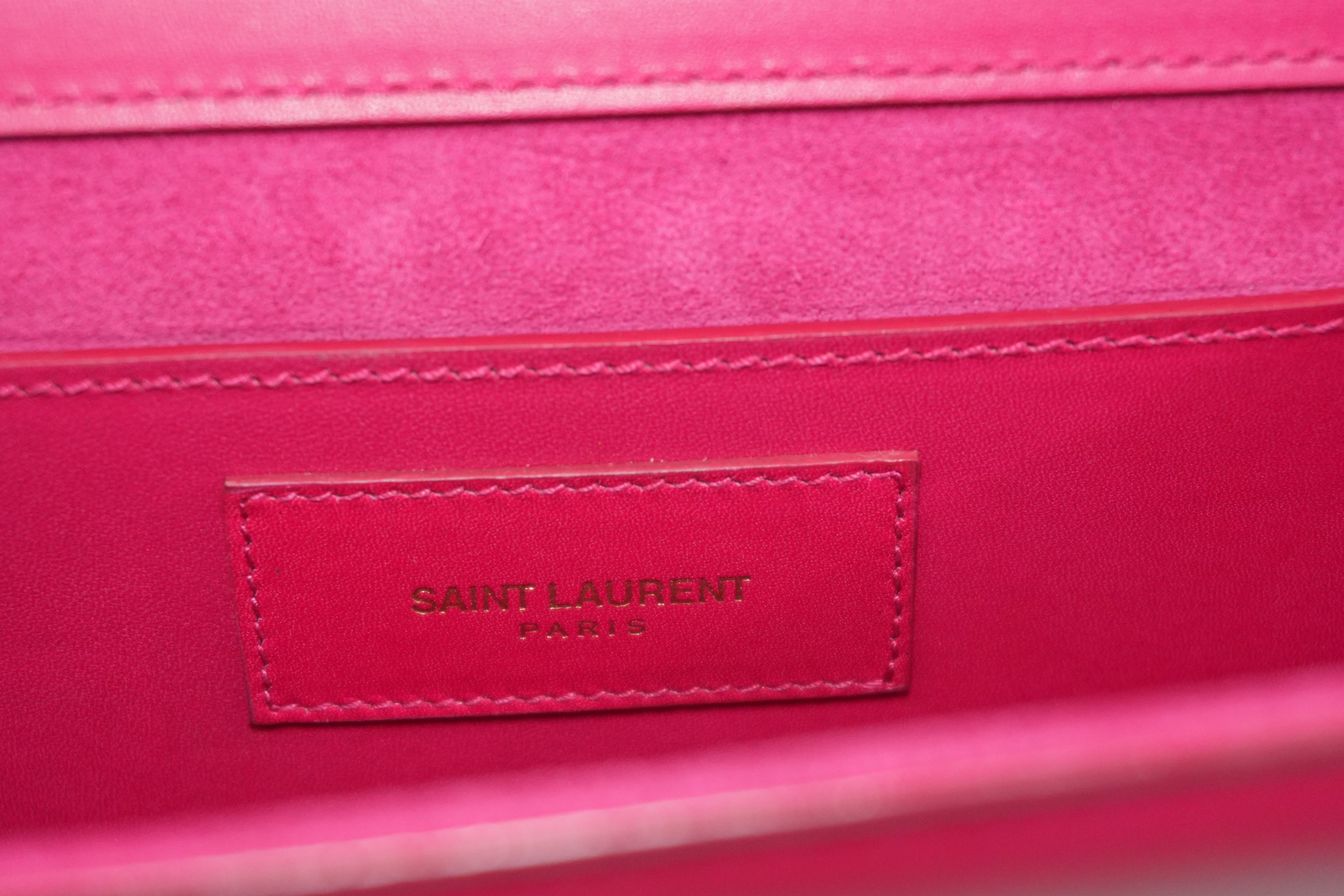 Pre-owned Saint Laurent Cassandre Clutch Bag Pink