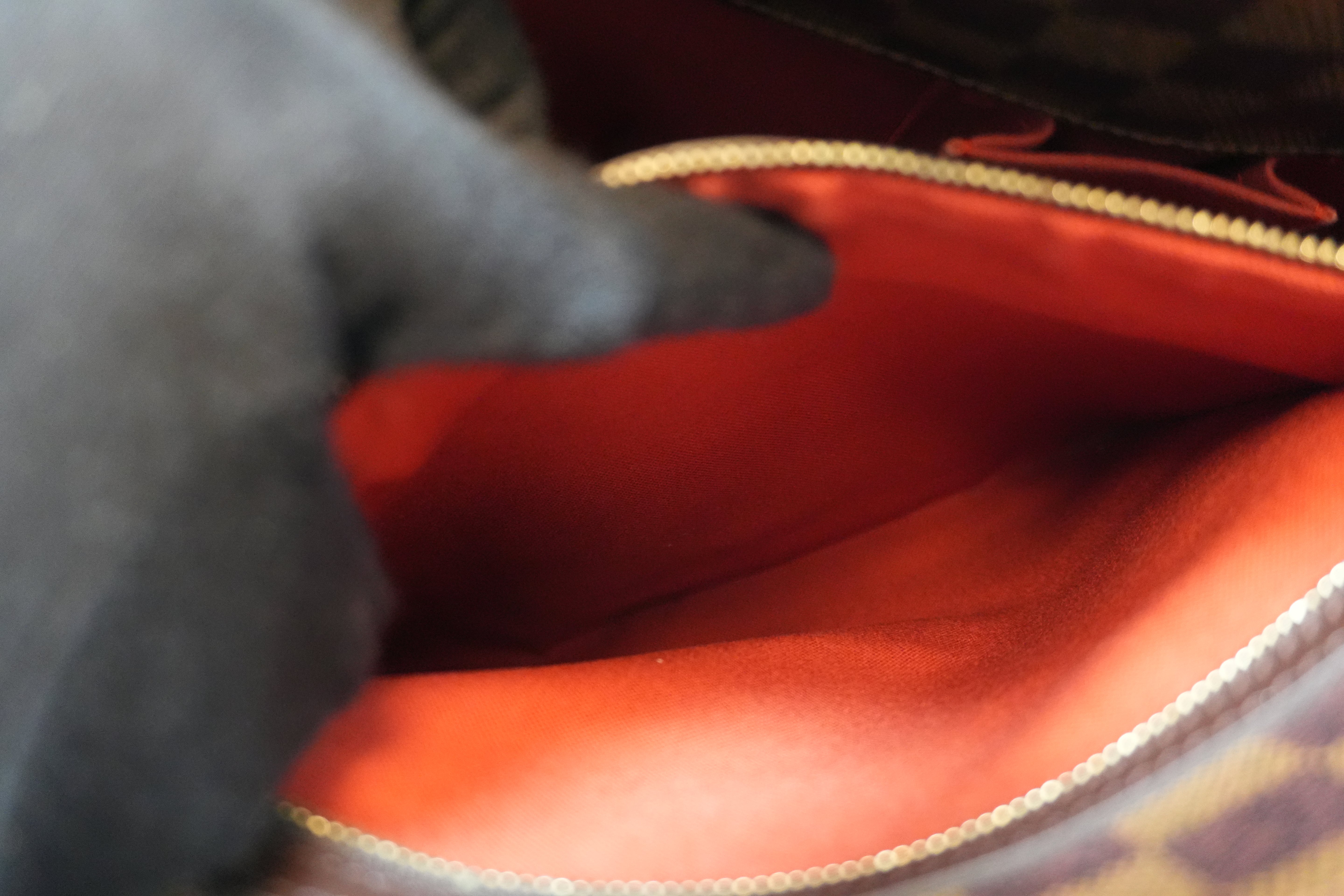 Louis Vuitton Damier Ebene Sac Shopping Tote Bag Used