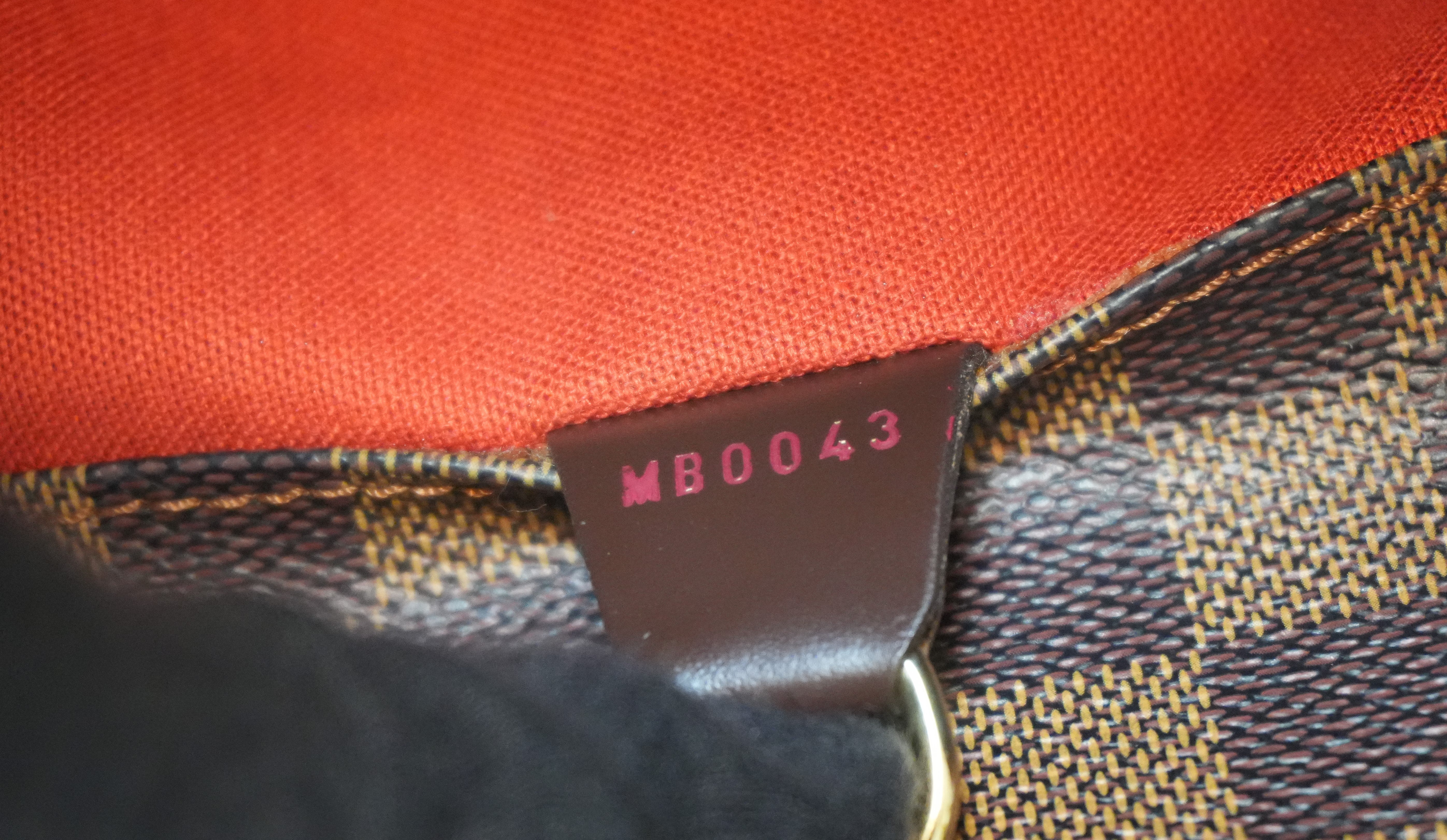 Louis Vuitton Damier Ebene Sac Shopping Tote Bag Used