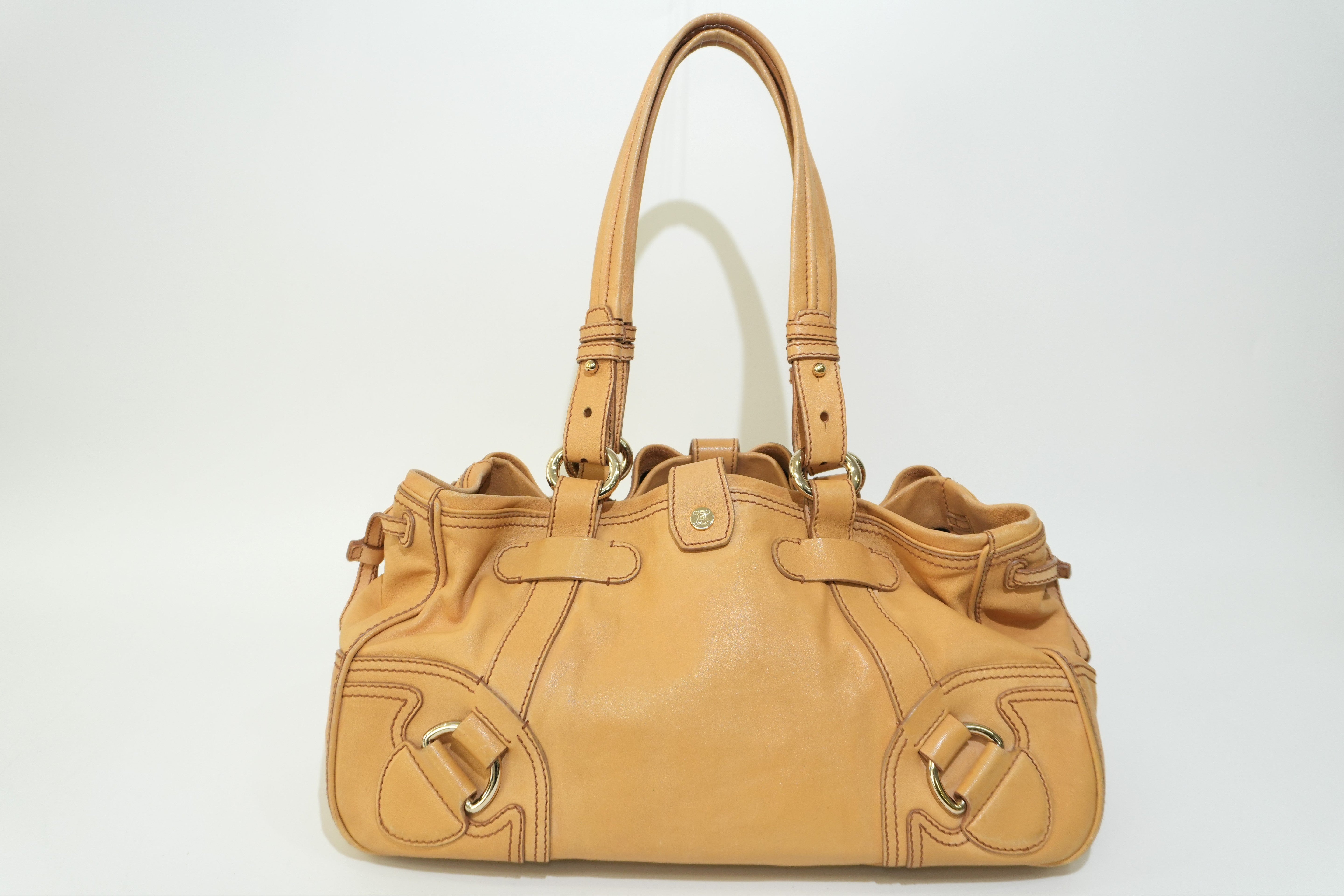 Pre-owned Celine Leather Boogie Tote Bag Brown