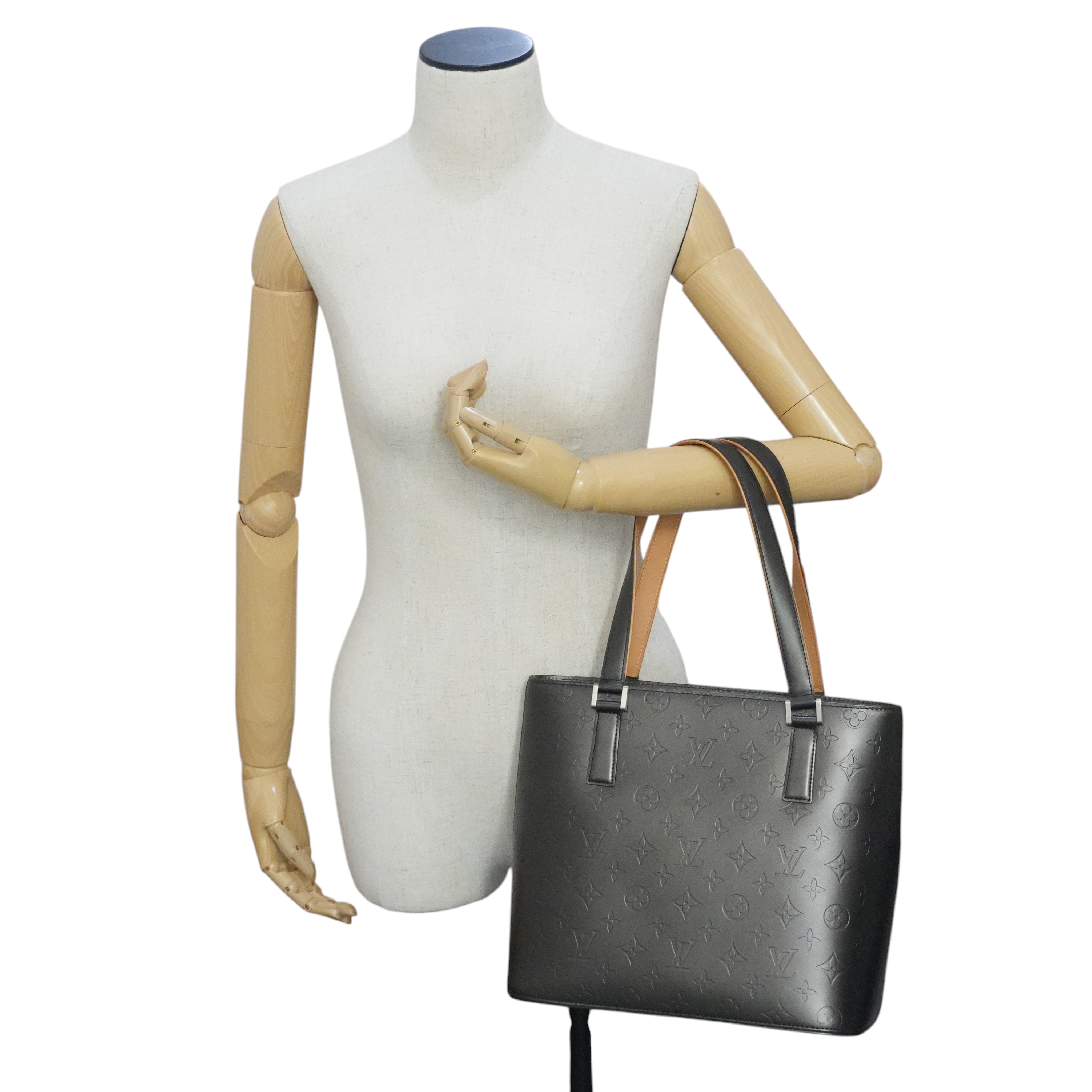 Pre-owned Louis Vuitton Stockton Handbag Gray