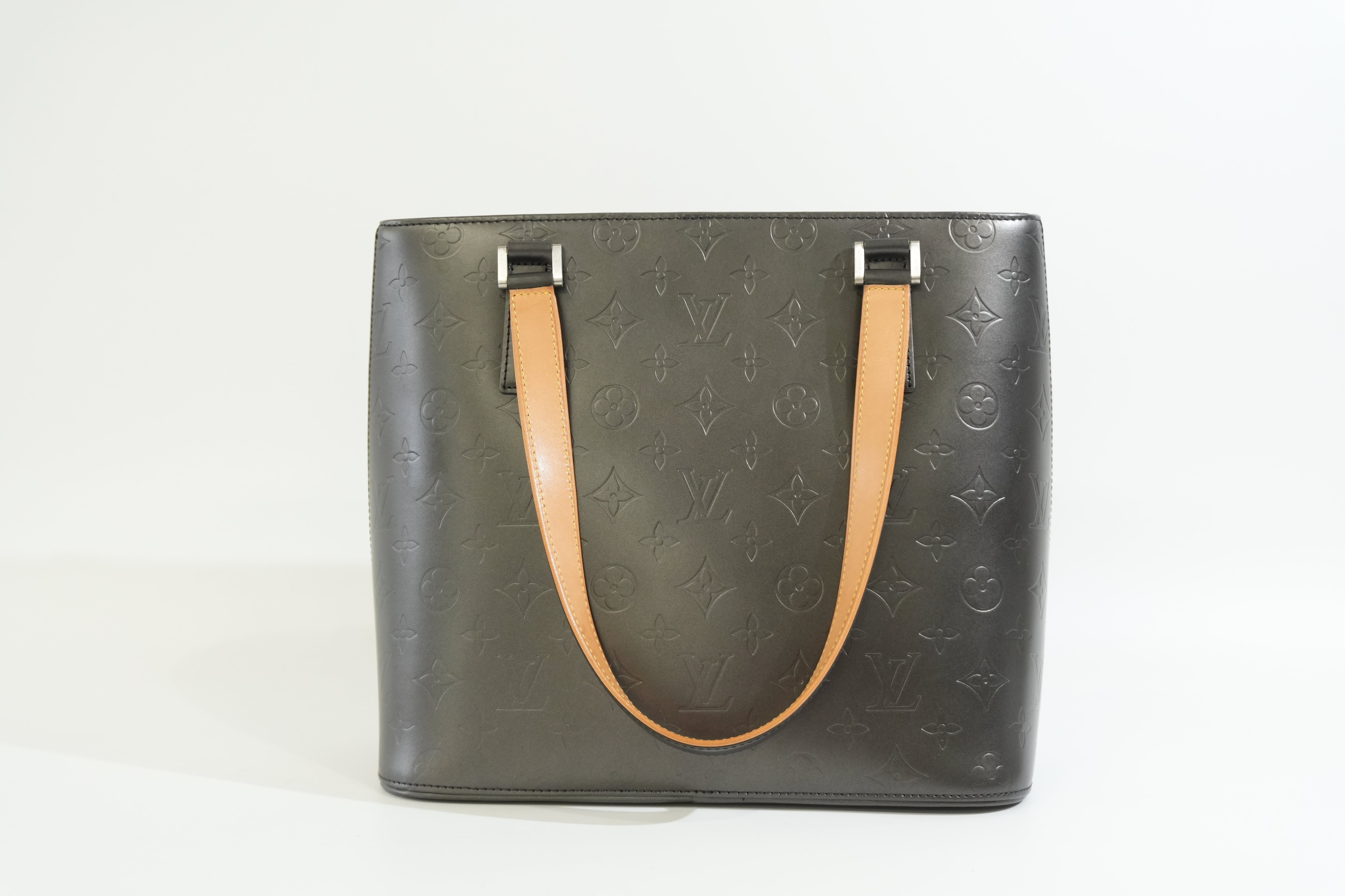 Pre-owned Louis Vuitton Stockton Handbag Gray