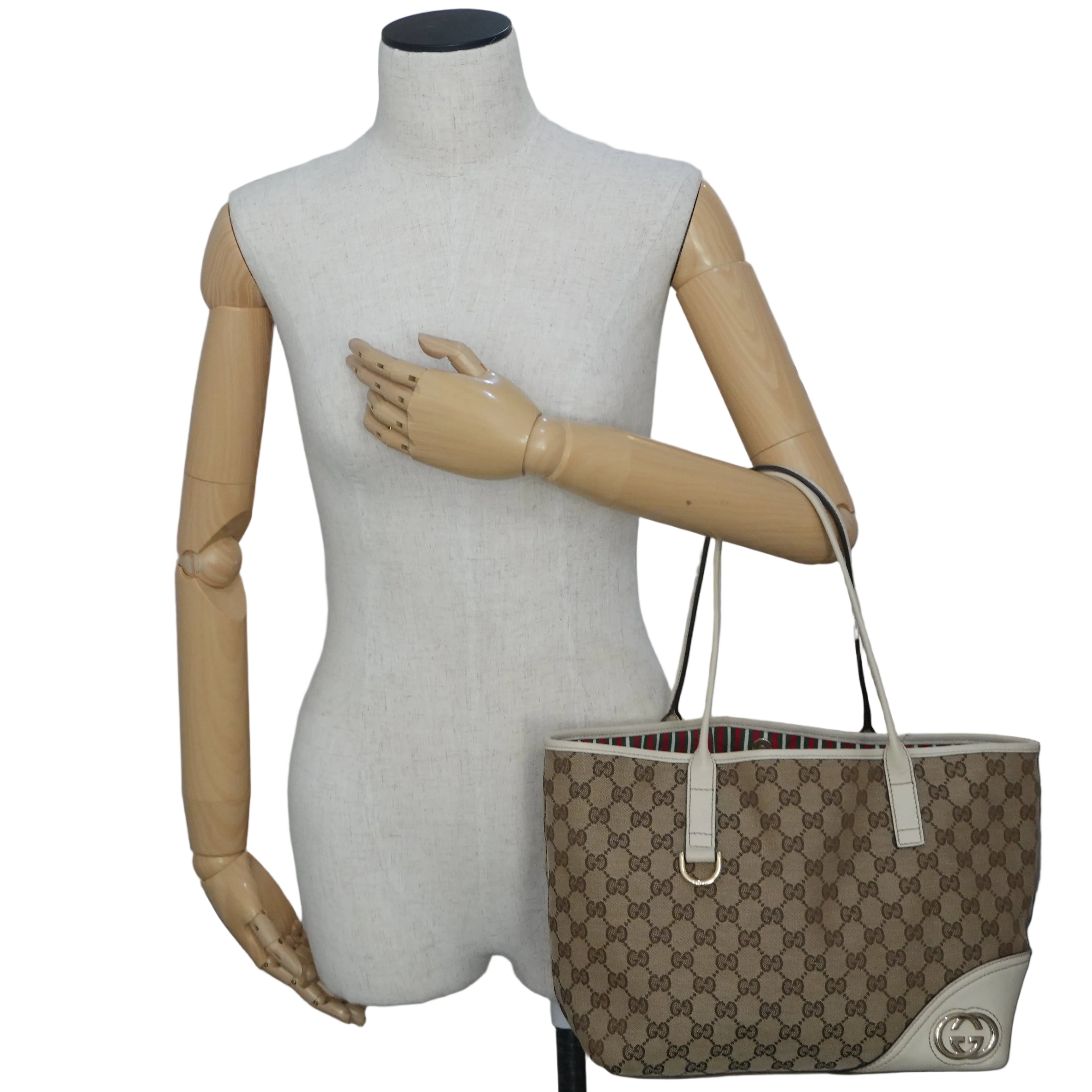 Pre-owned Gucci New Britt Tote Bag