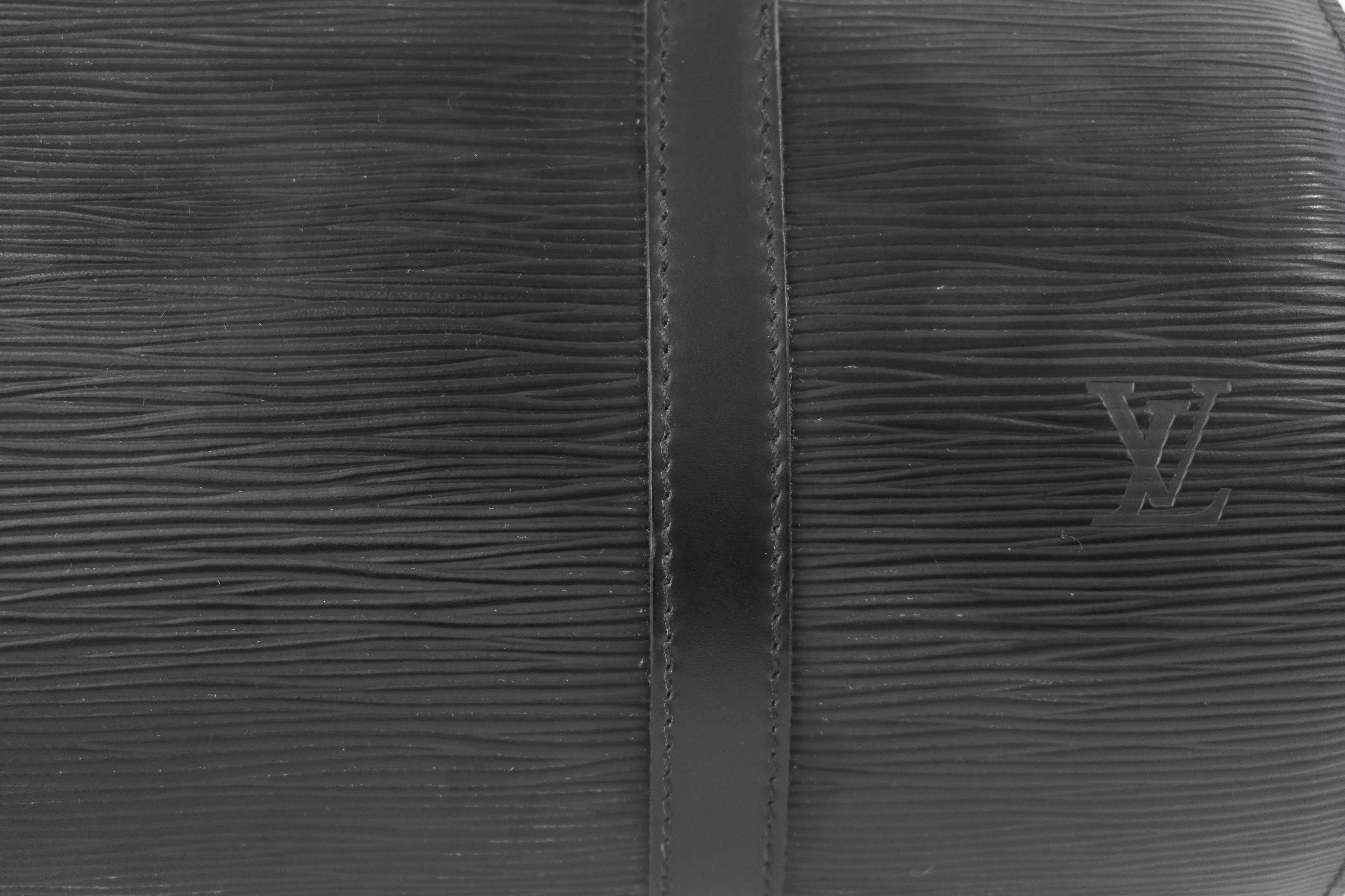 Louis Vuitton Soufflot Epi Handbag Black Used