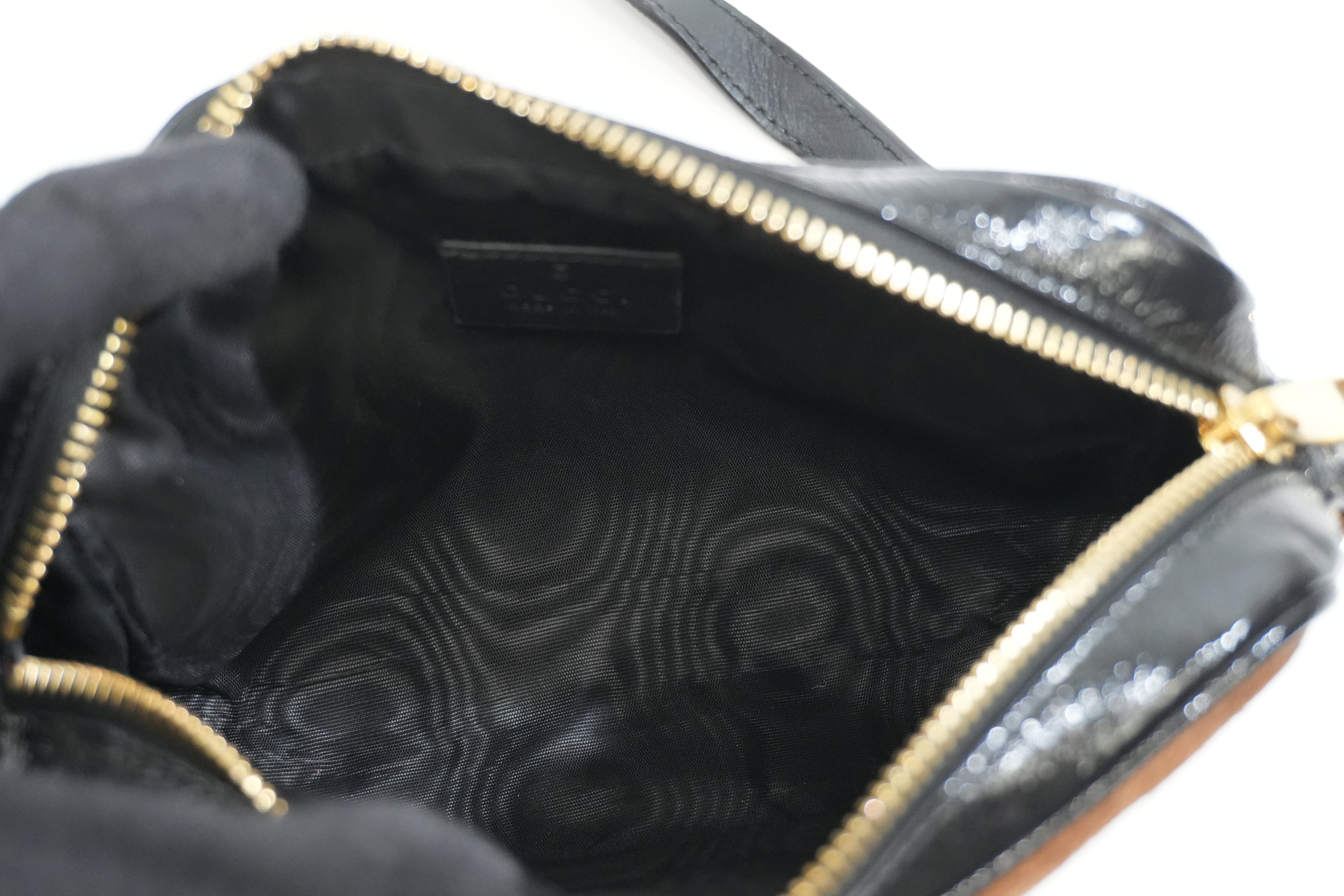 Pre-owned Gucci Suede Crossbody Bag Brown