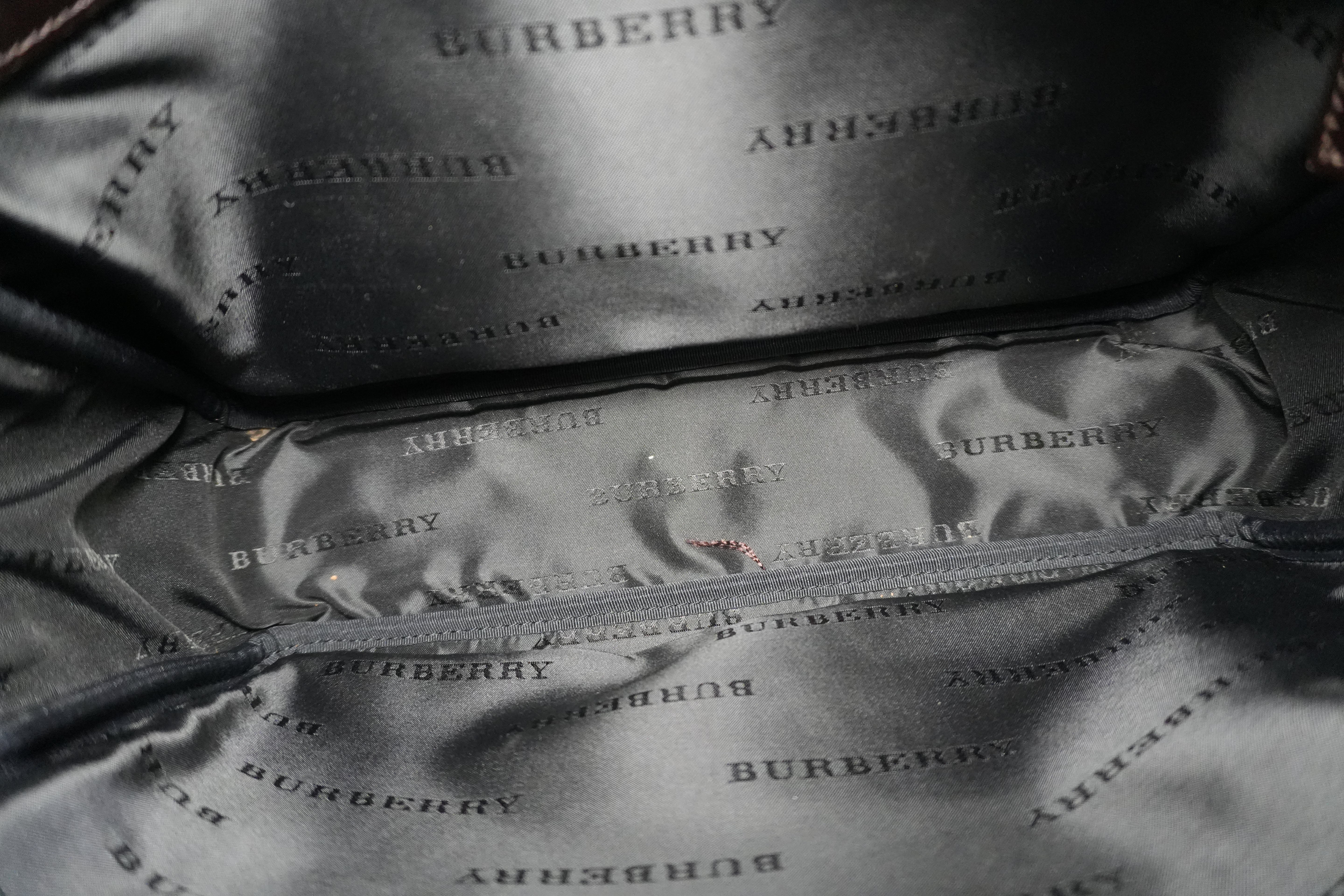 Pre-owned Burberry Nova Check Messenger Shoulder Bag Beige