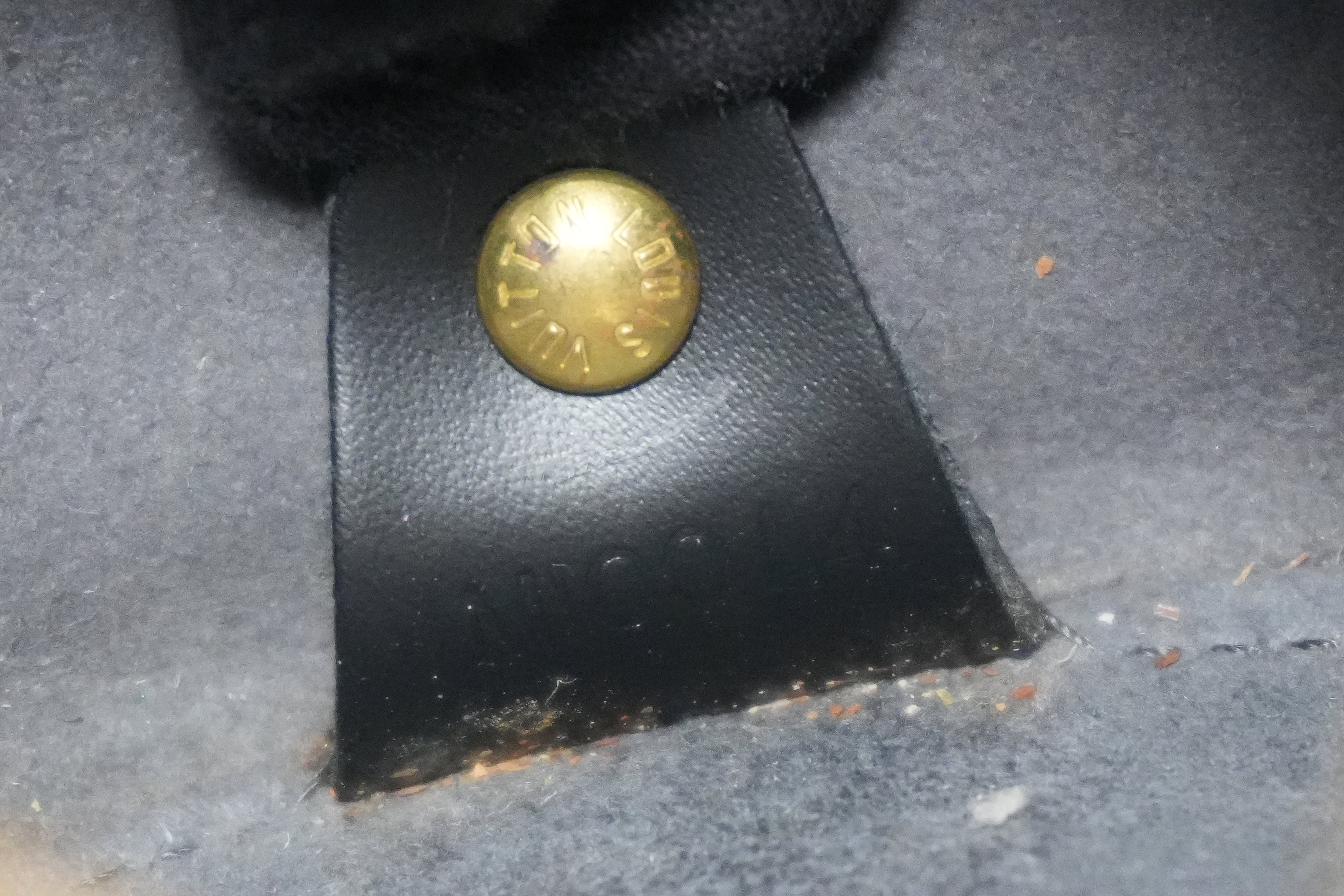 Louis Vuitton Soufflot Epi Handbag Black Used